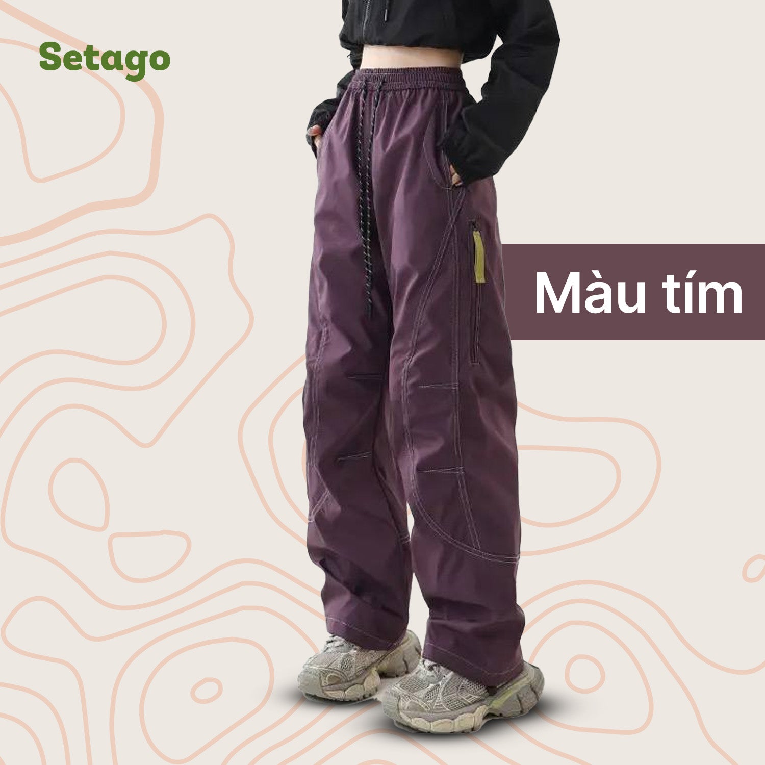 Quần dã ngoại ống suông Windy - phong cách, linh hoạt