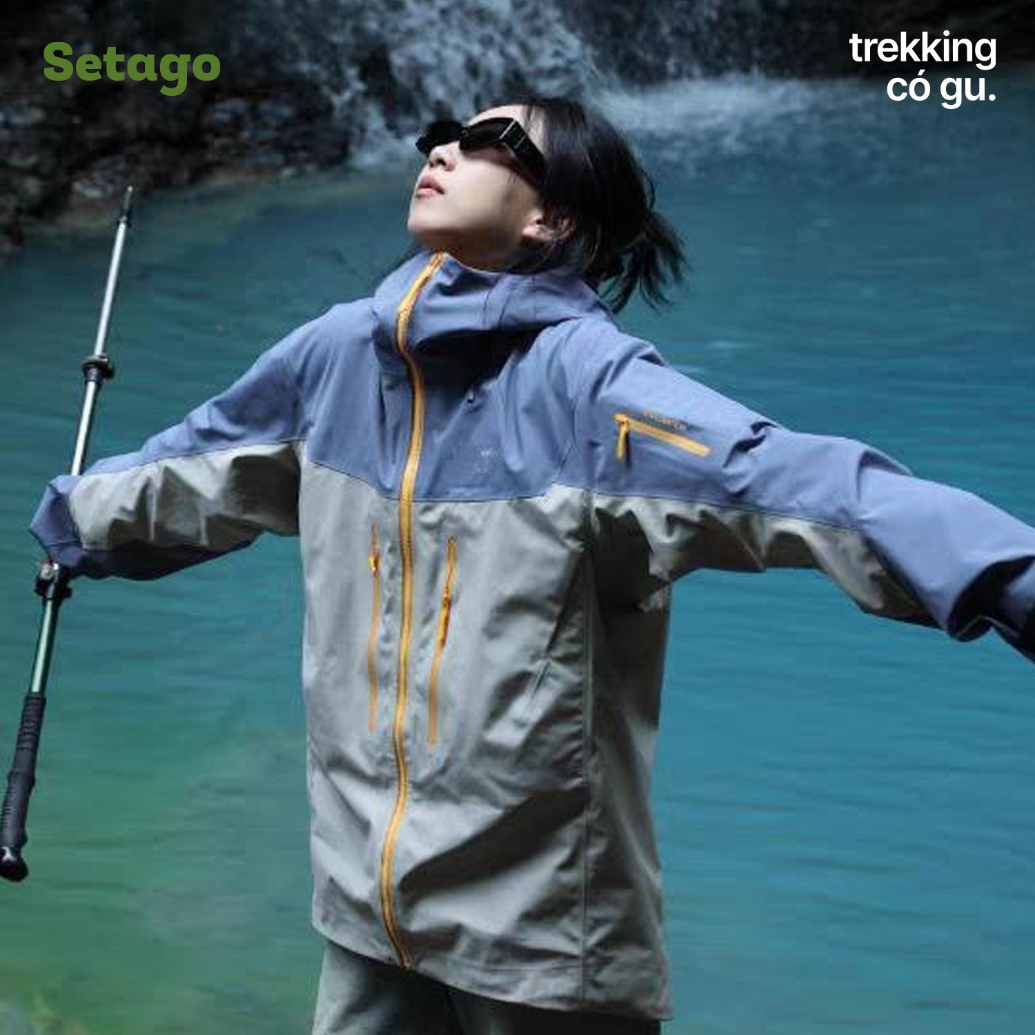 Áo khoác leo núi chống nước ExCore - Thoáng khí, kháng nước, chống chịu