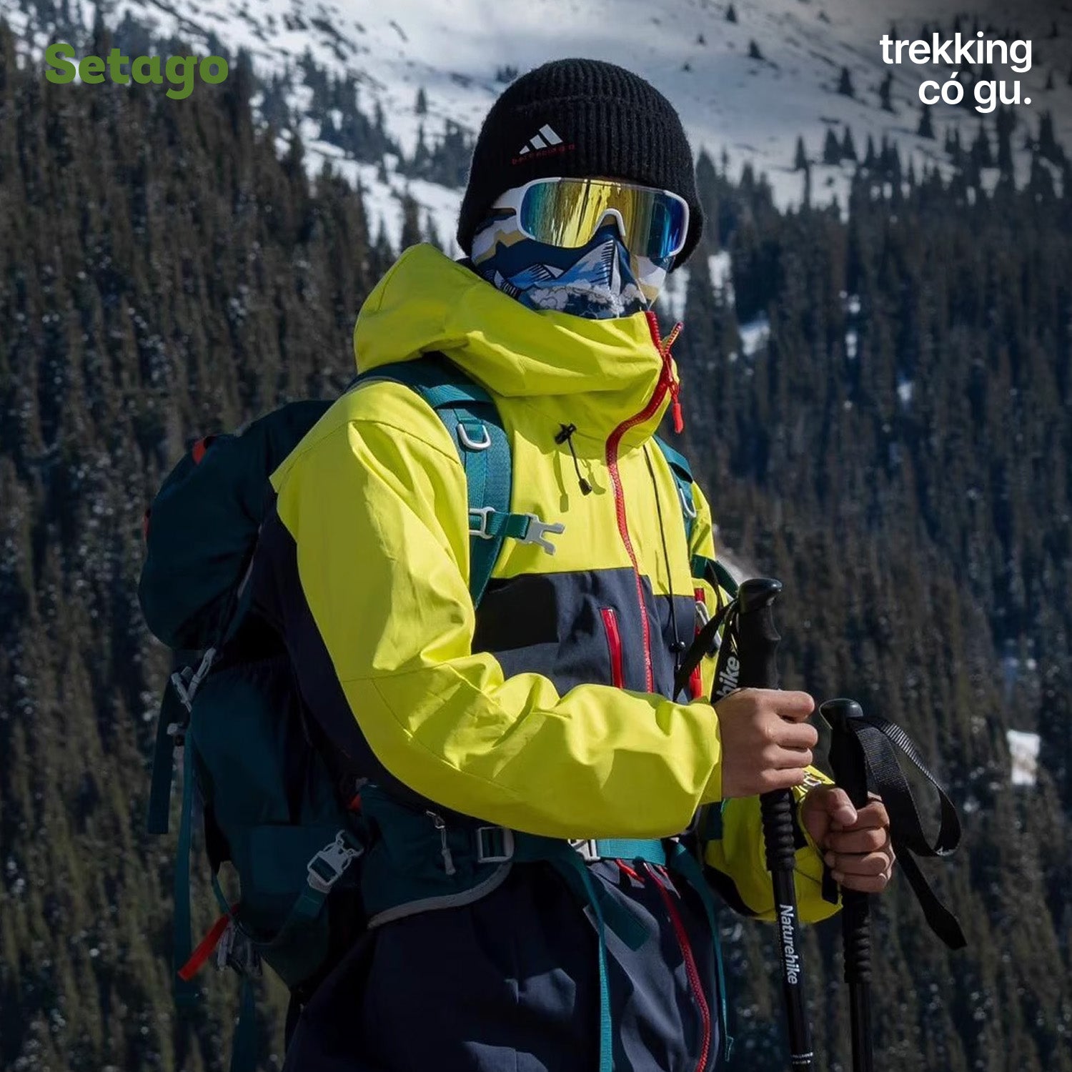 Áo khoác leo núi chống nước ExCore - Thoáng khí, kháng nước, chống chịu