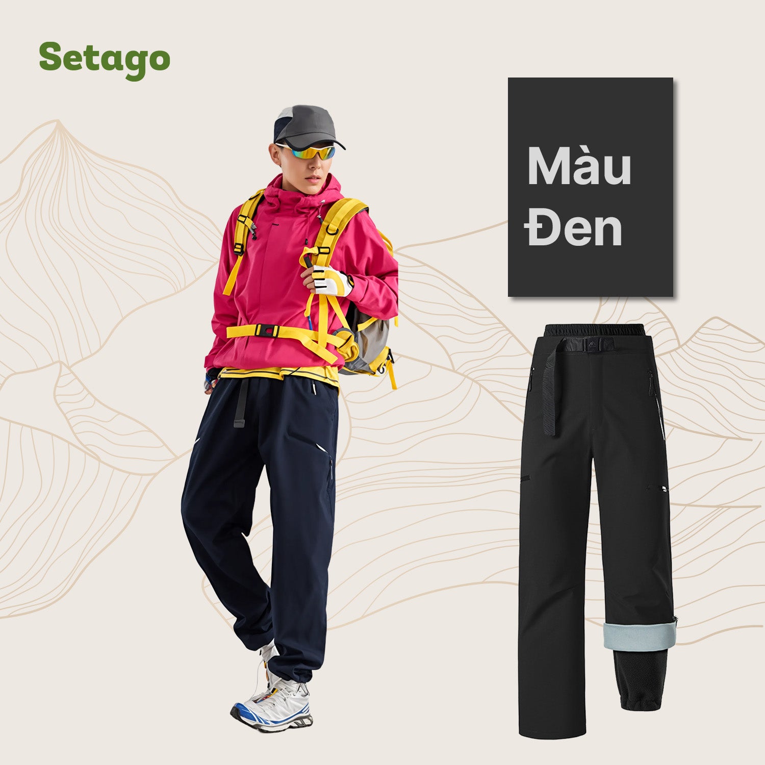 Quần dã ngoại leo núi chống nước DryPeak - Chống nước, khô ráo ở mọi cao dộ