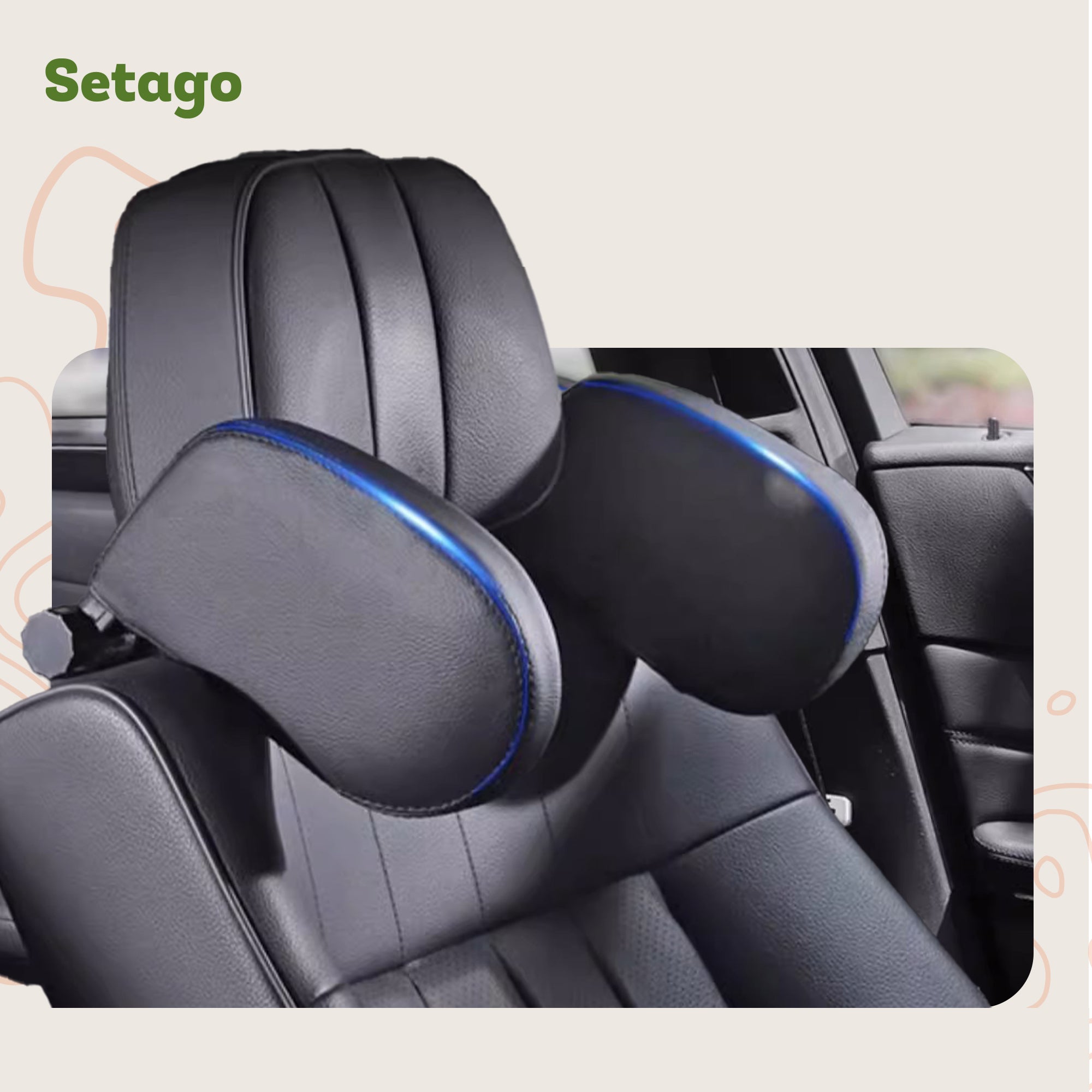 Gối Đỡ Đầu Ô Tô Cho Trẻ Em & Người Lớn – Đệm Dày, An Toàn Cho Giấc Ngủ Ngắn