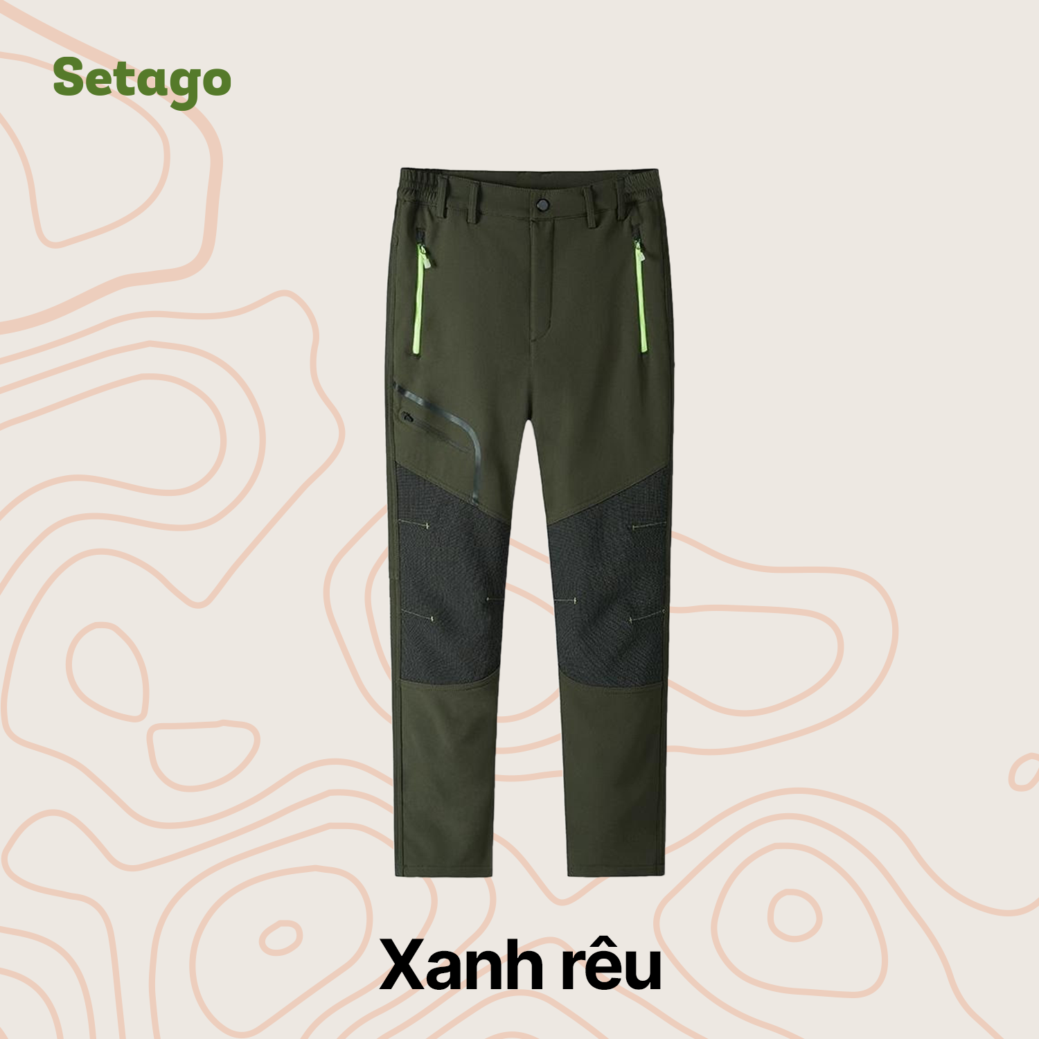 Quần leo núi lót nỉ mùa đông Alaska - Giữ ấm, trượt nước, chống mài mòn