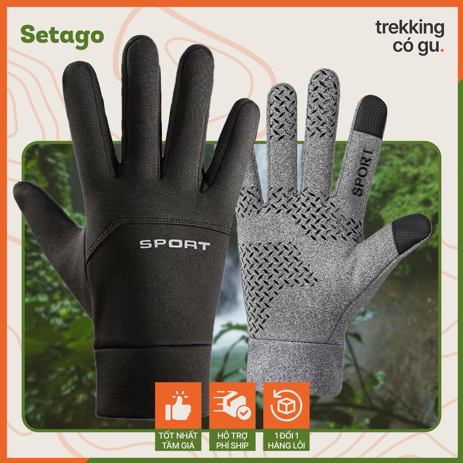 Găng tay leo núi cảm ứng Warmfy - Ấm áp, dễ chịu cho mùa đông