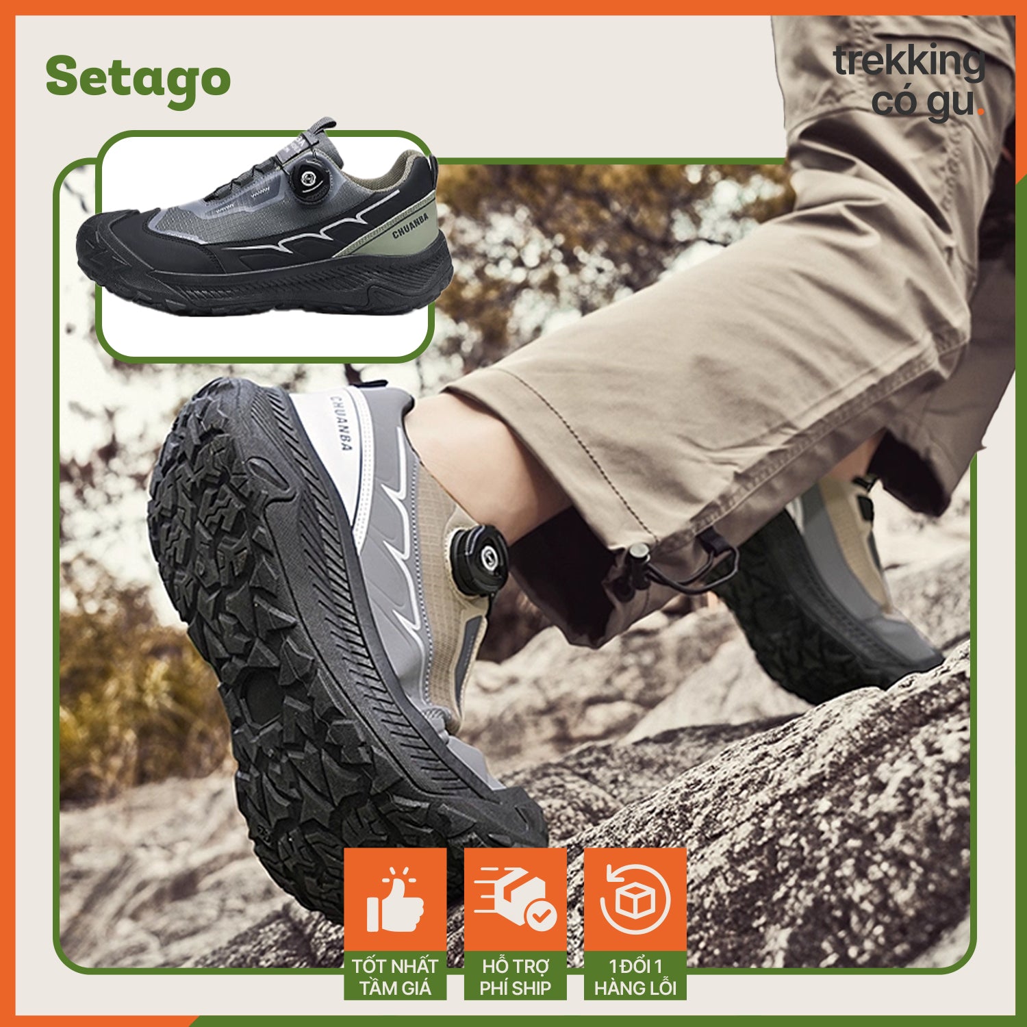 GIÀY GO TRAIL – CHỐNG NƯỚC NHẸ, VƯỢT ĐỊA HÌNH, VỮNG BƯỚC CHÂN