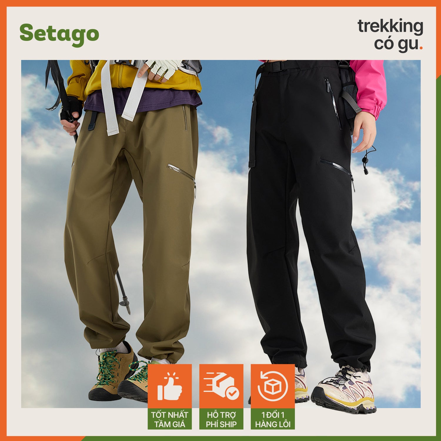 Quần dã ngoại leo núi chống nước DryPeak - Chống nước, khô ráo ở mọi cao dộ