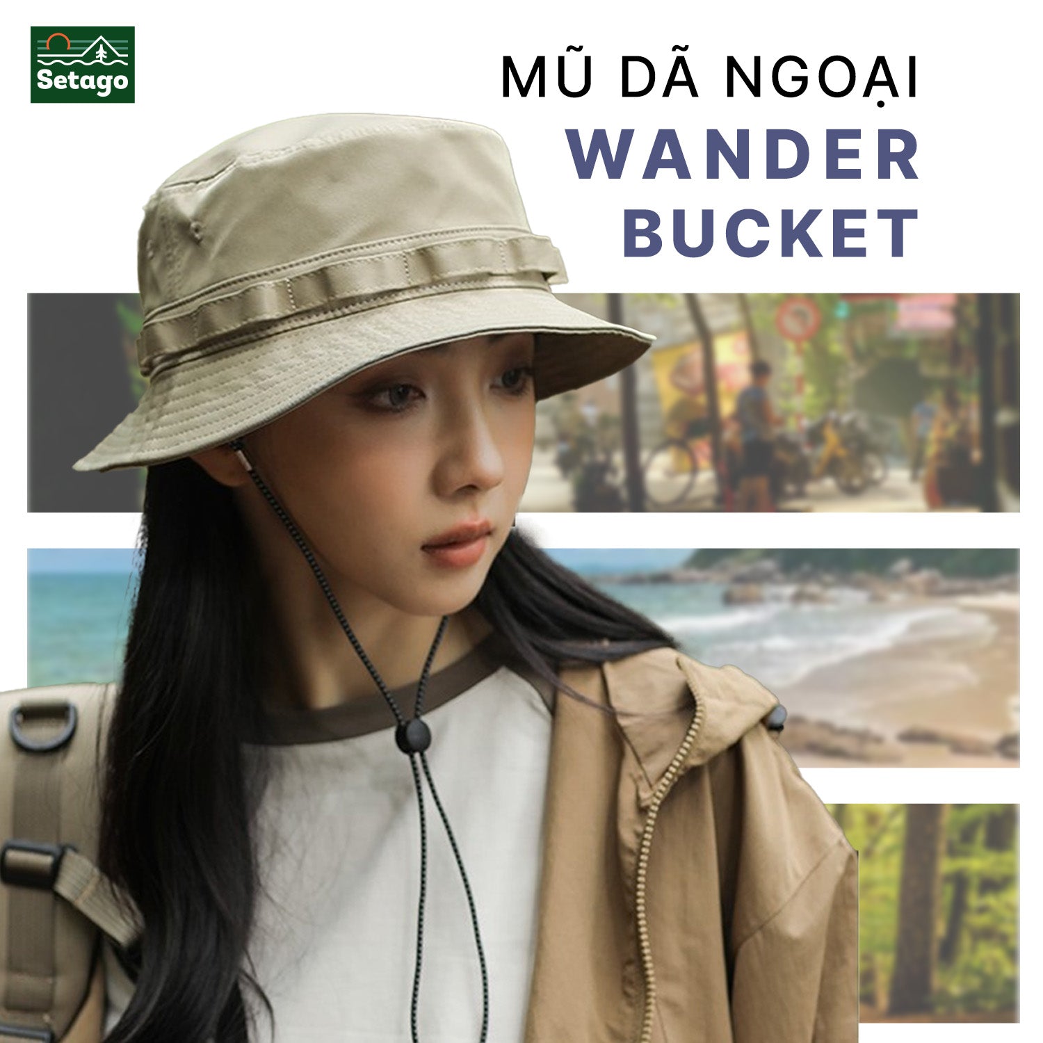 Mũ dã ngoại  Wander Bucket - tiện lợi, thời trang
