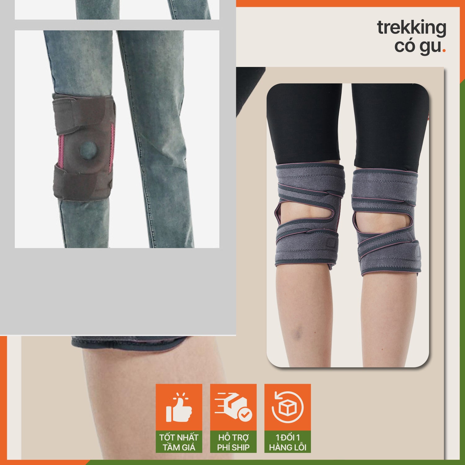 Bó gối hộ trợ leo núi Kneex - Giảm chấn thương, an toàn, tự tin chinh phục địa hình