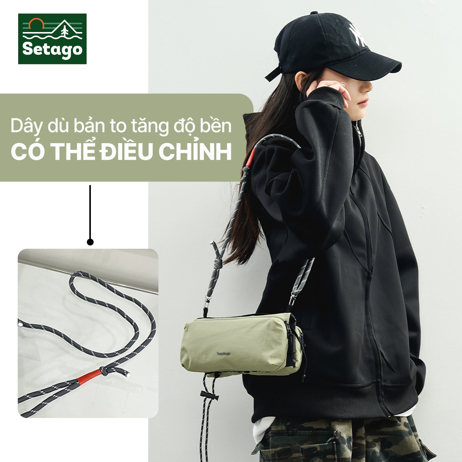 Túi đeo chéo Burger Bag - nhỏ gọn, linh hoạt, cá tính