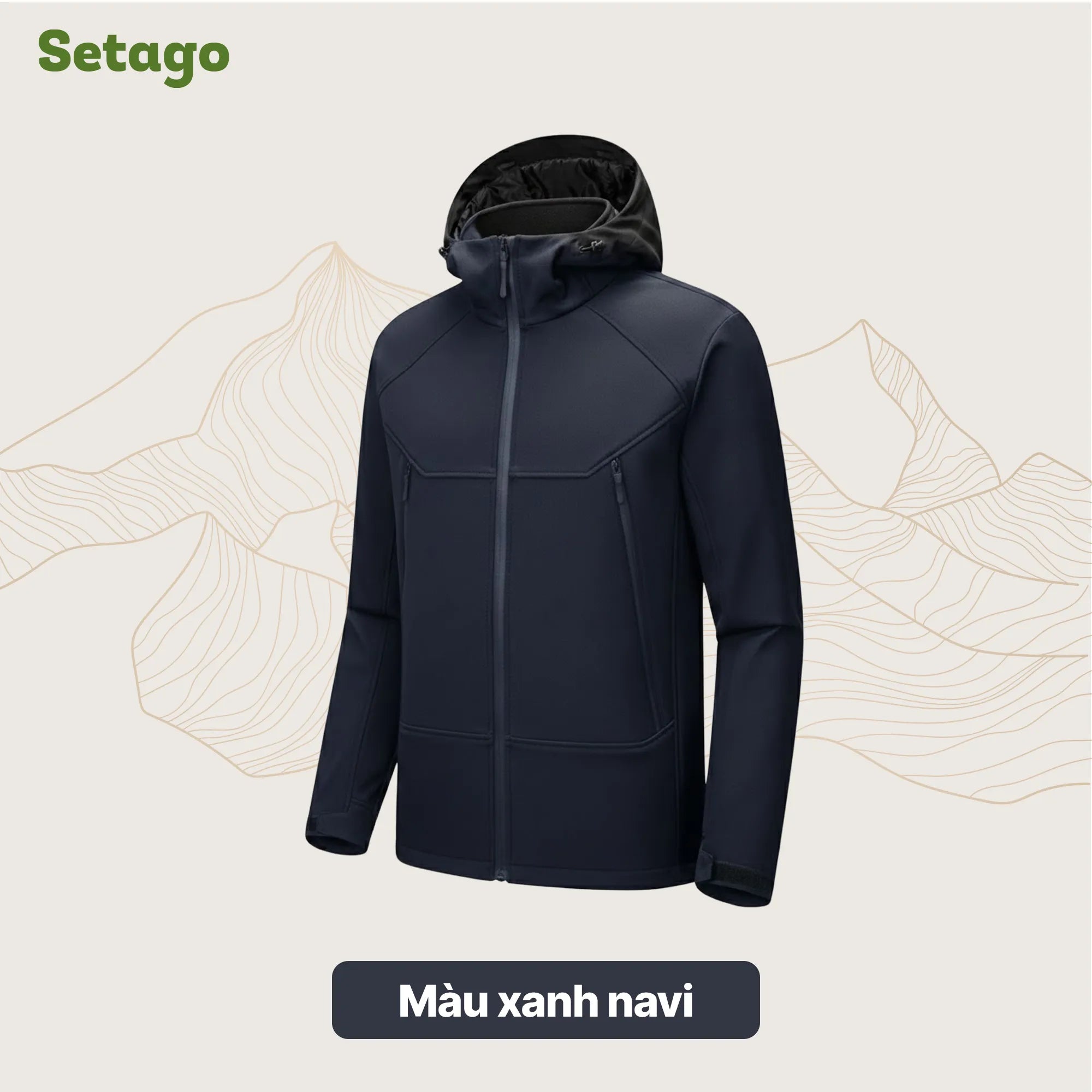 Áo khoác Softshell Elven chống nước lót nỉ
