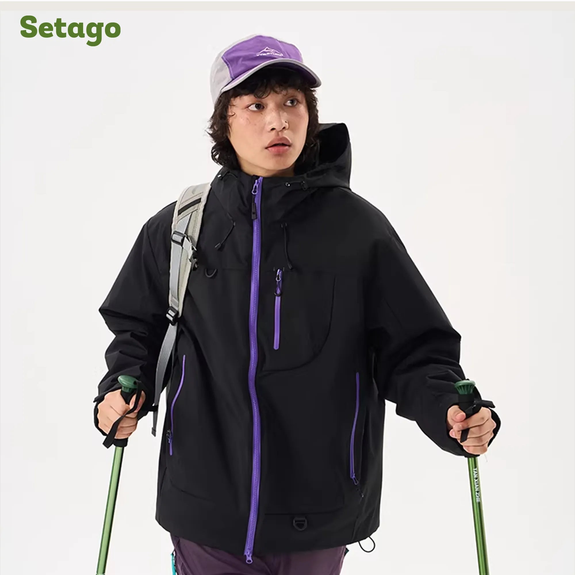 Áo khoác leo núi Nordic Pro – Chống nước, cản gió & lót nỉ ô vuông