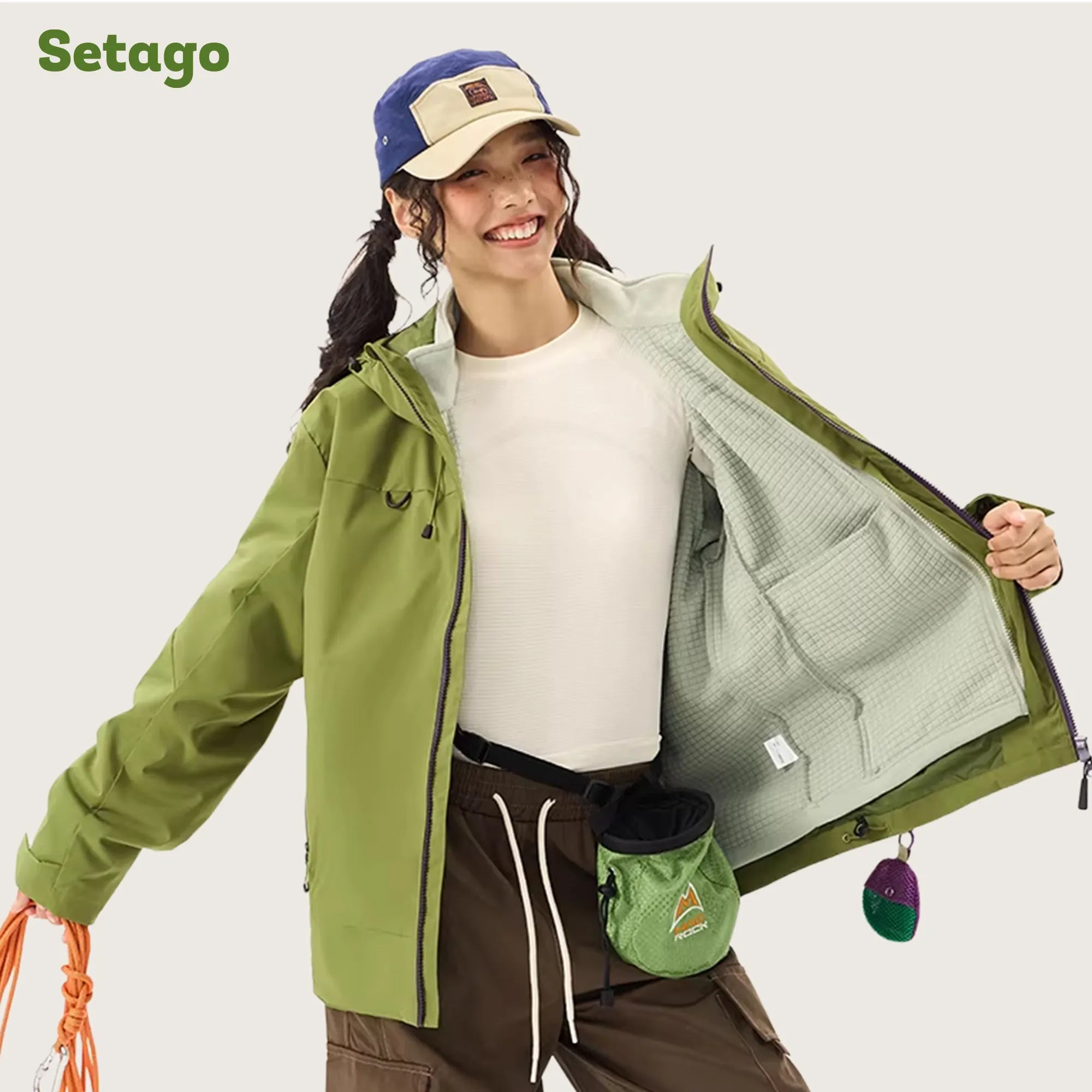 Áo khoác leo núi Nordic Pro – Chống nước, cản gió & lót nỉ ô vuông