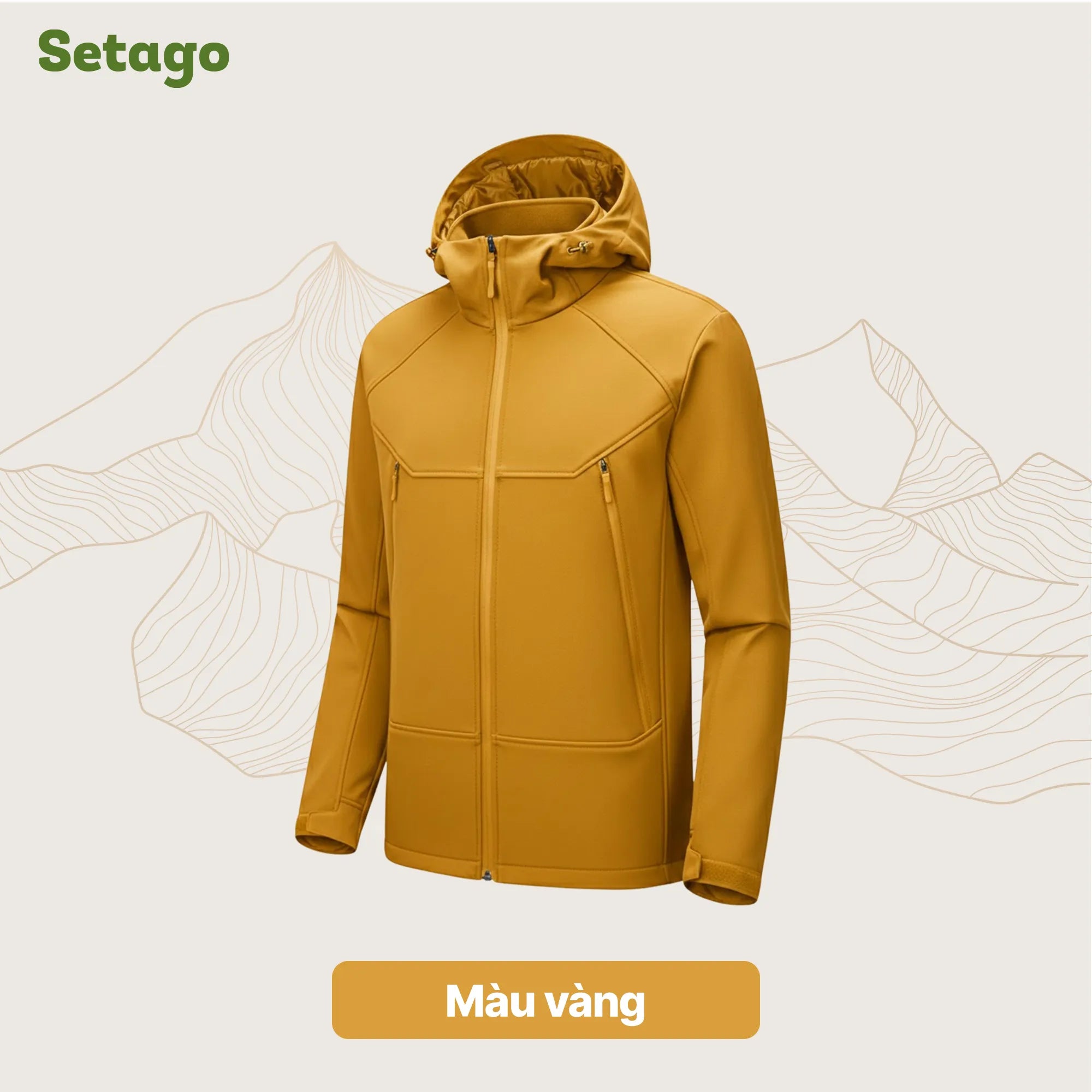 Áo khoác Softshell Elven chống nước lót nỉ
