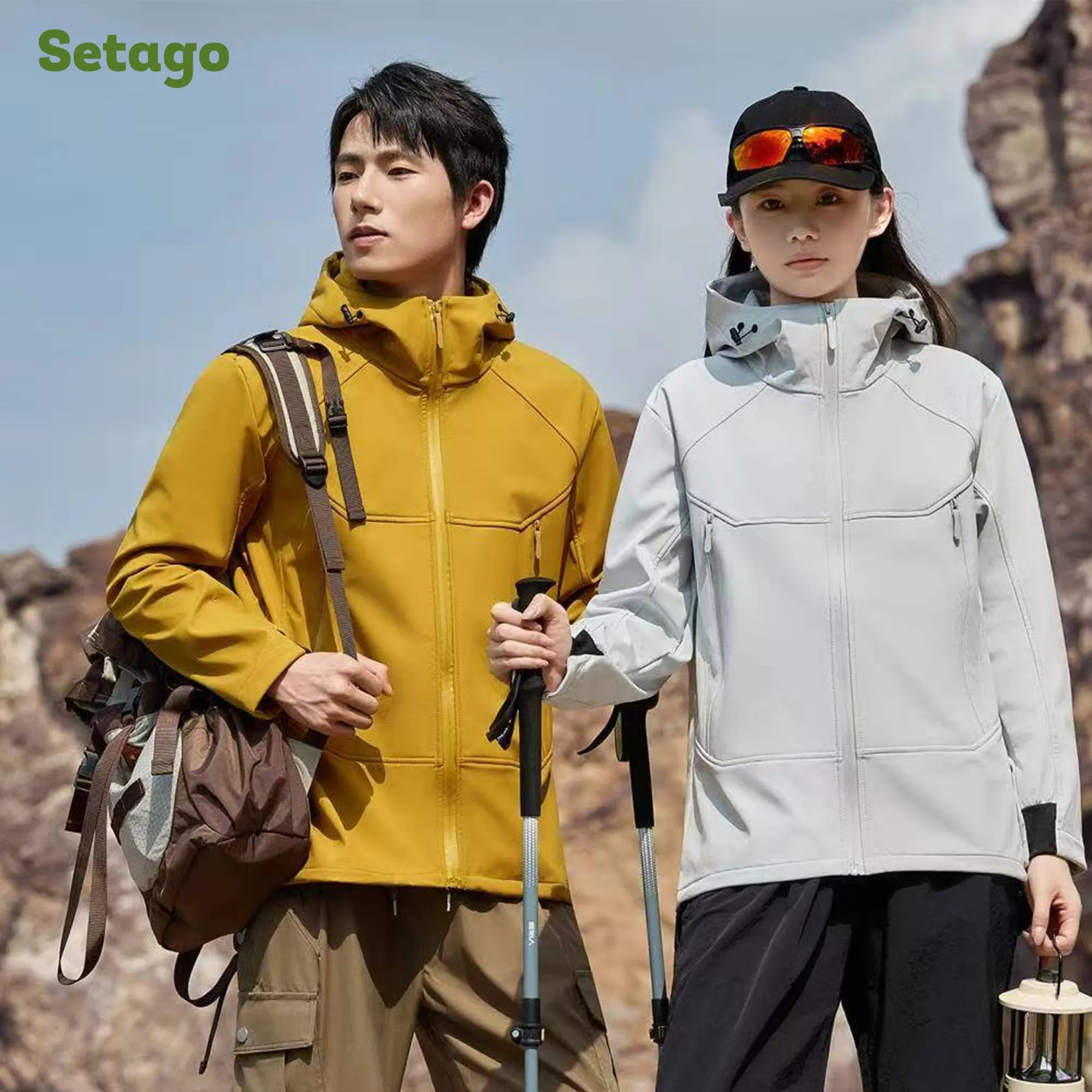 Áo khoác Softshell Elven chống nước lót nỉ