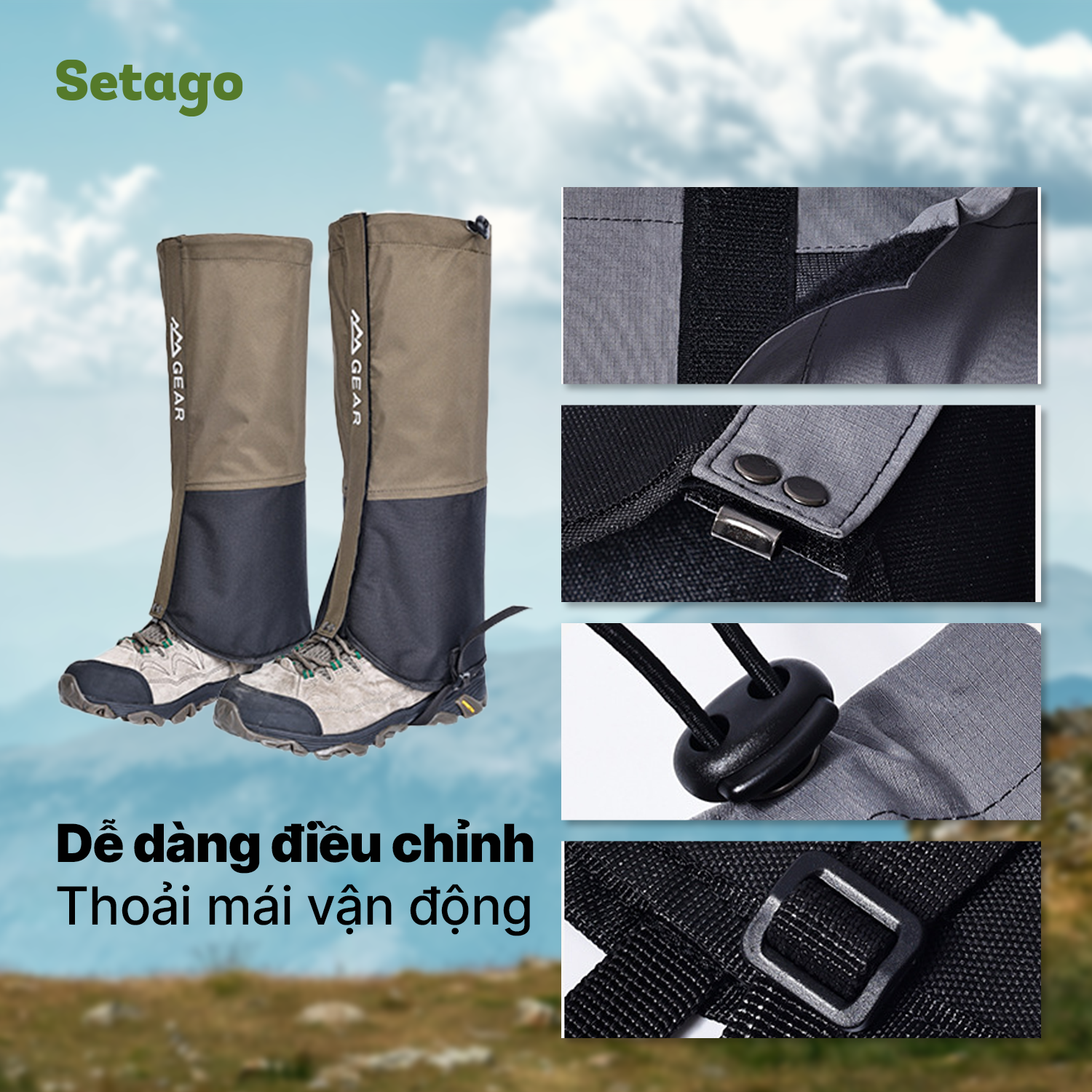Xà cạp Gear - bảo vệ đôi chân, vững bước hành trình