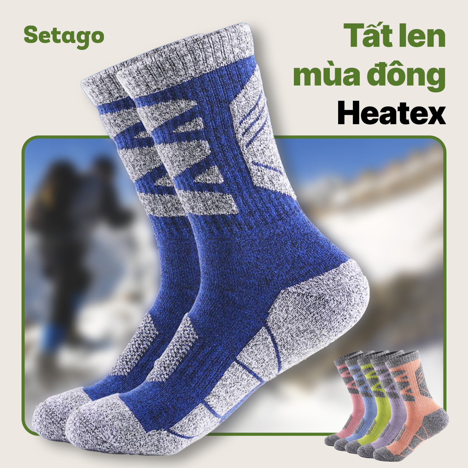 Tất len mùa đông Heatex  - ấm áp, thoải mái, tối ưu từng hoạt động