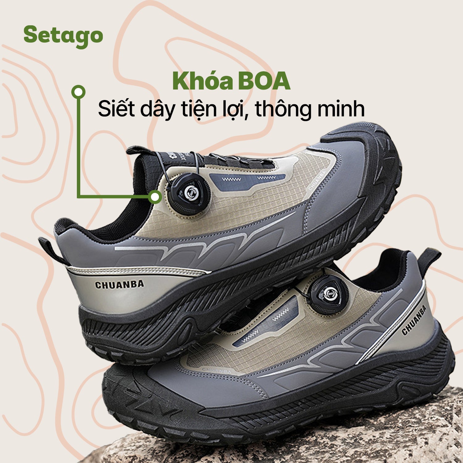 GIÀY GO TRAIL – CHỐNG NƯỚC NHẸ, VƯỢT ĐỊA HÌNH, VỮNG BƯỚC CHÂN