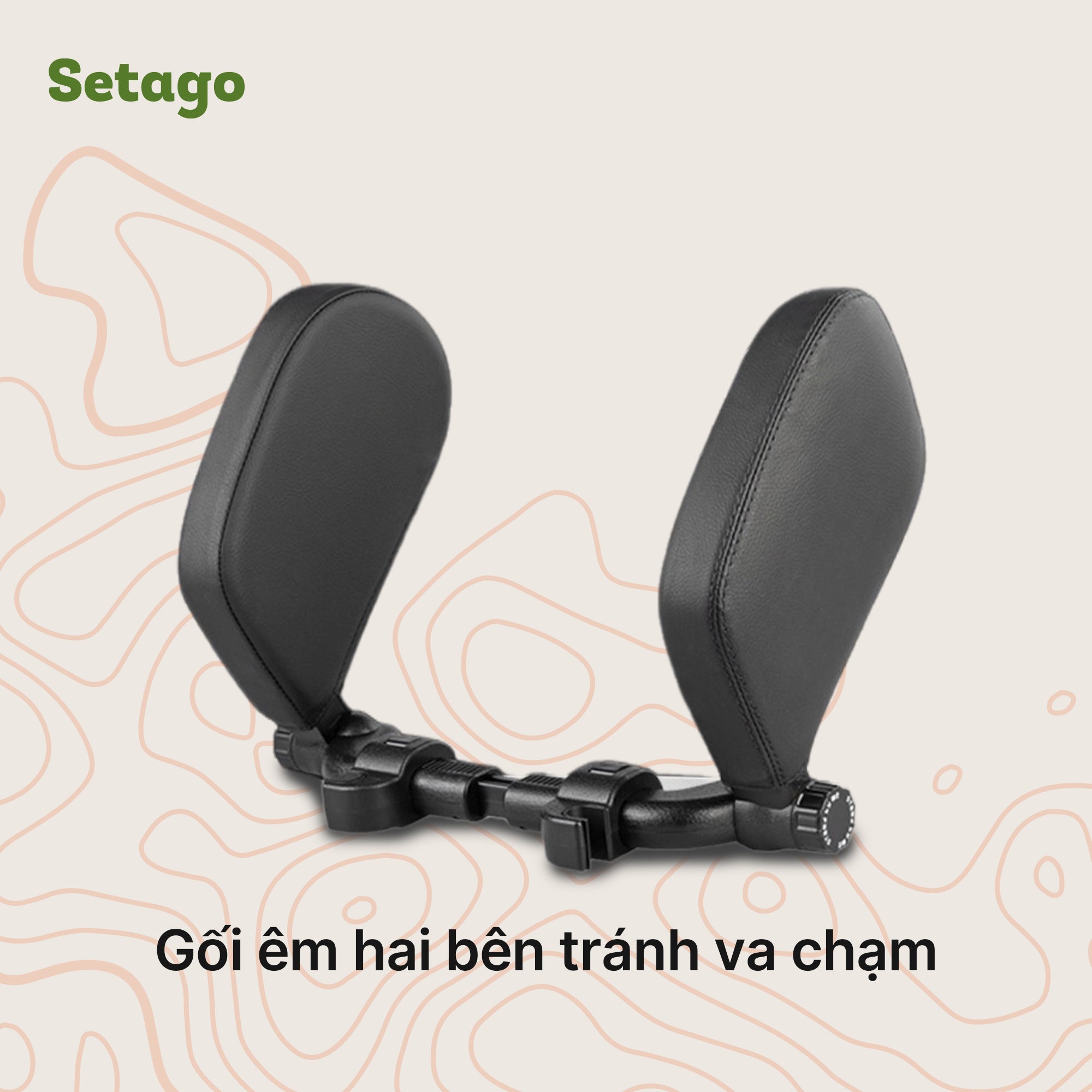 Gối Đỡ Đầu Ô Tô Cho Trẻ Em & Người Lớn – Đệm Dày, An Toàn Cho Giấc Ngủ Ngắn