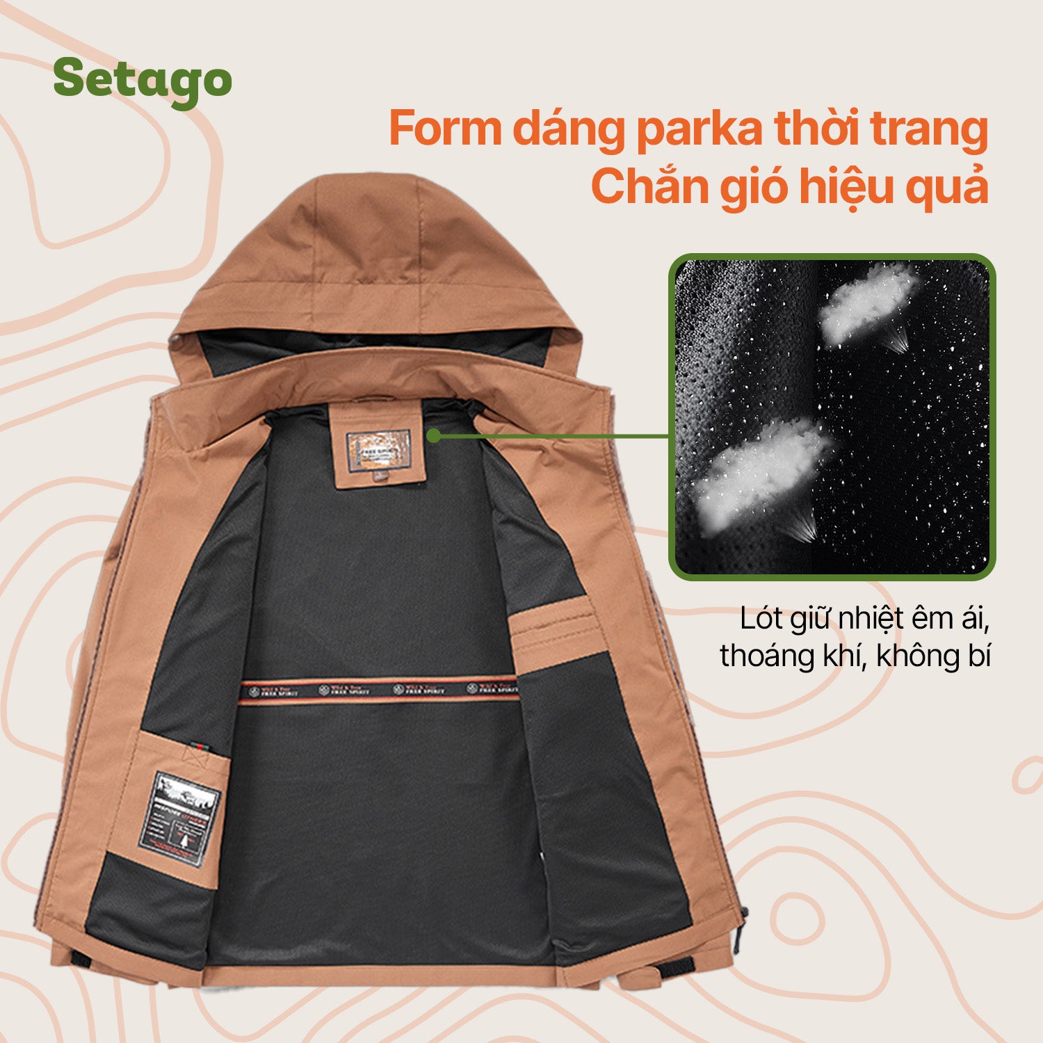 Áo khoác dáng parka mùa đông Thorin - Đứng form, đa dụng