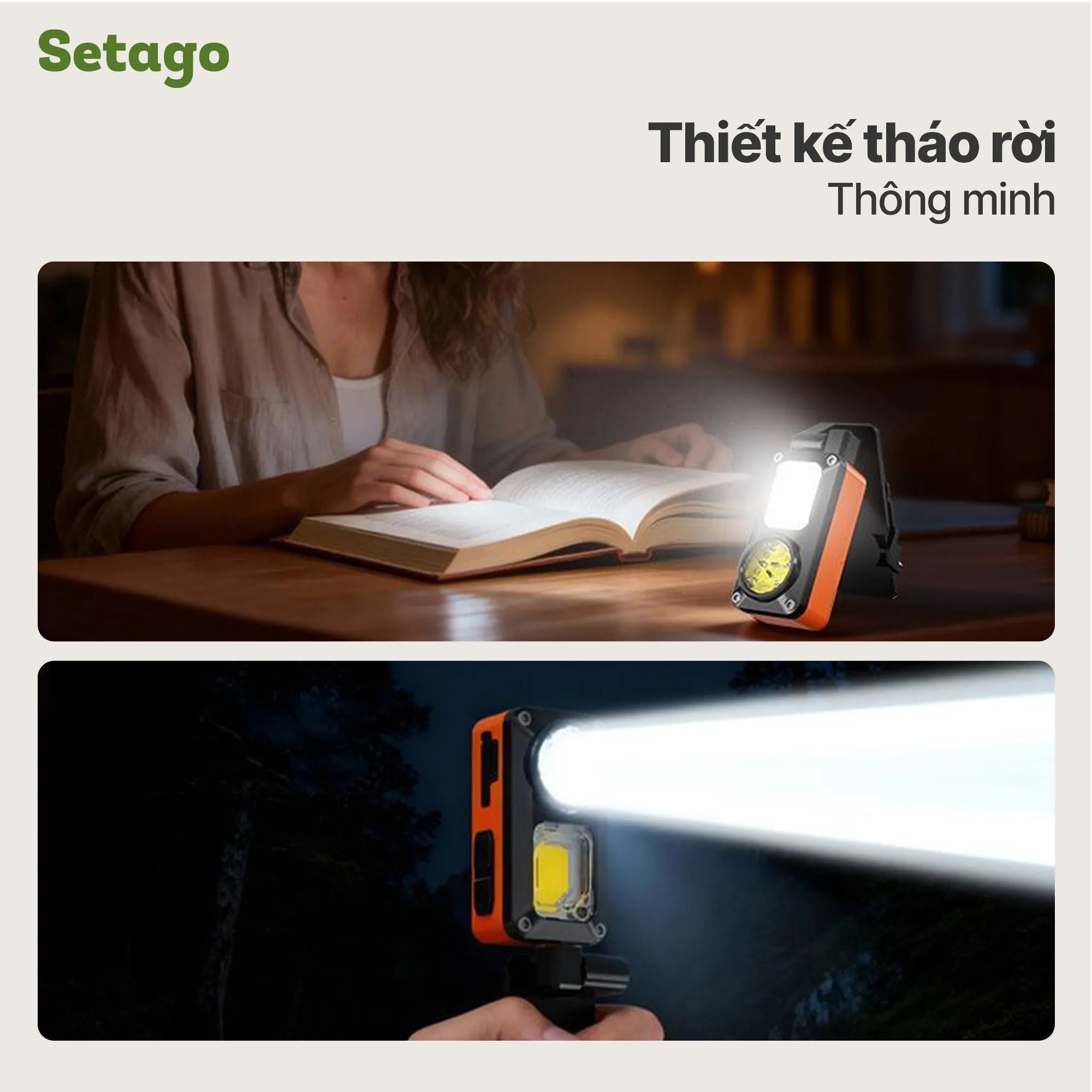 Đèn đội đầu đa năng tháo rời Headlamp V2