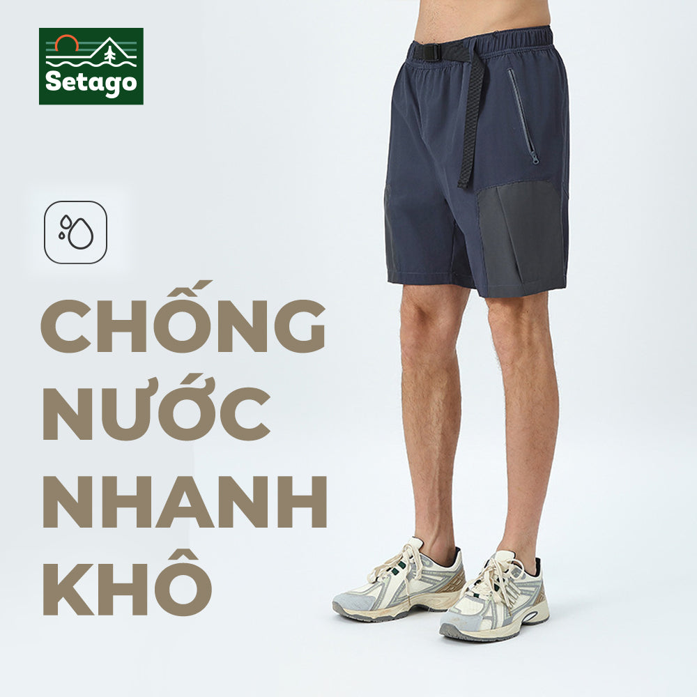 Quần short outdoor nam TrailFlex - nhẹ, linh hoạt và nhanh khô