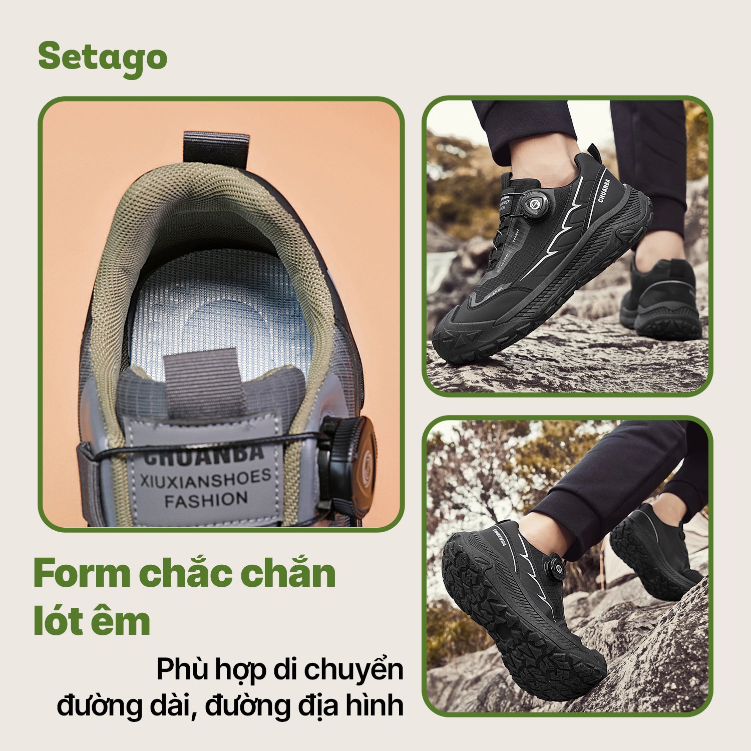 GIÀY GO TRAIL – CHỐNG NƯỚC NHẸ, VƯỢT ĐỊA HÌNH, VỮNG BƯỚC CHÂN
