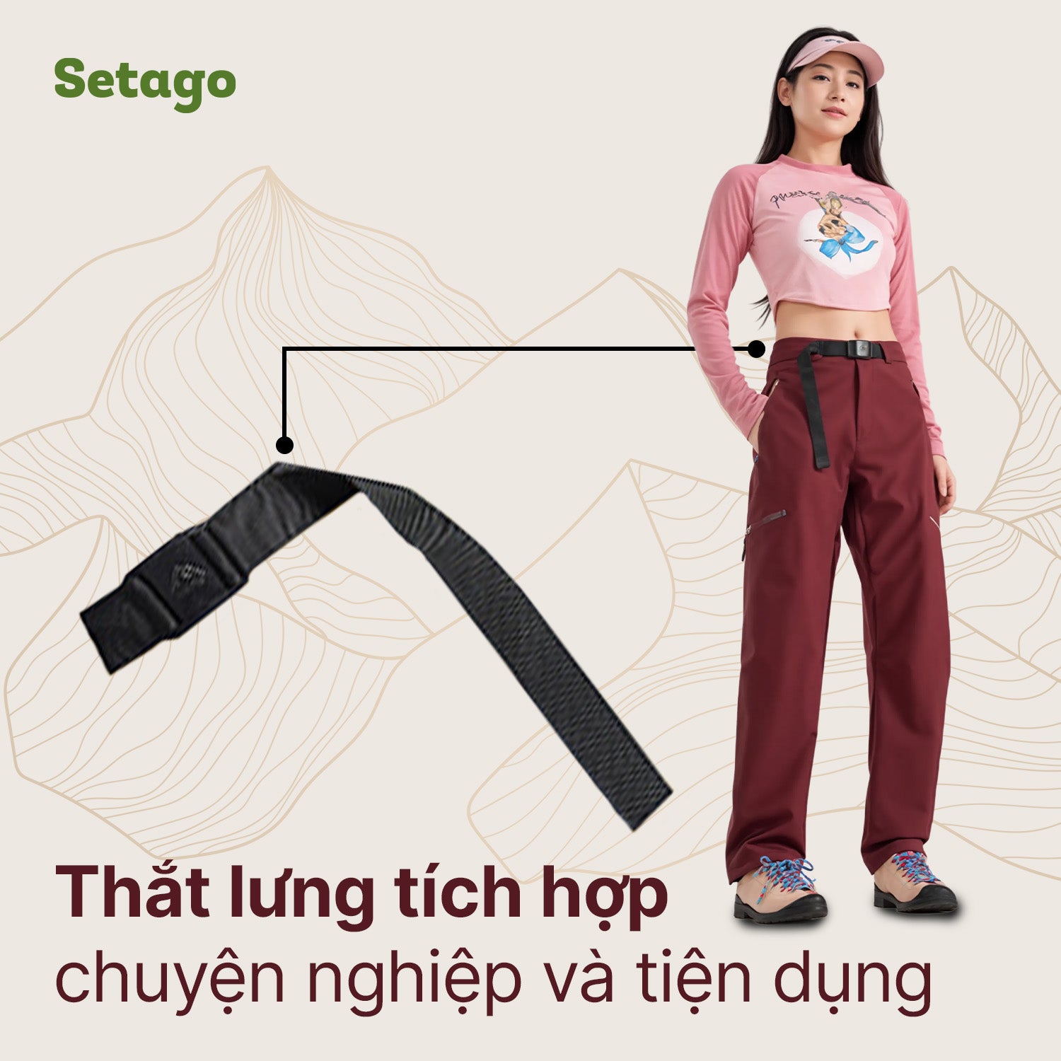 Quần dã ngoại leo núi chống nước DryPeak - Chống nước, khô ráo ở mọi cao dộ