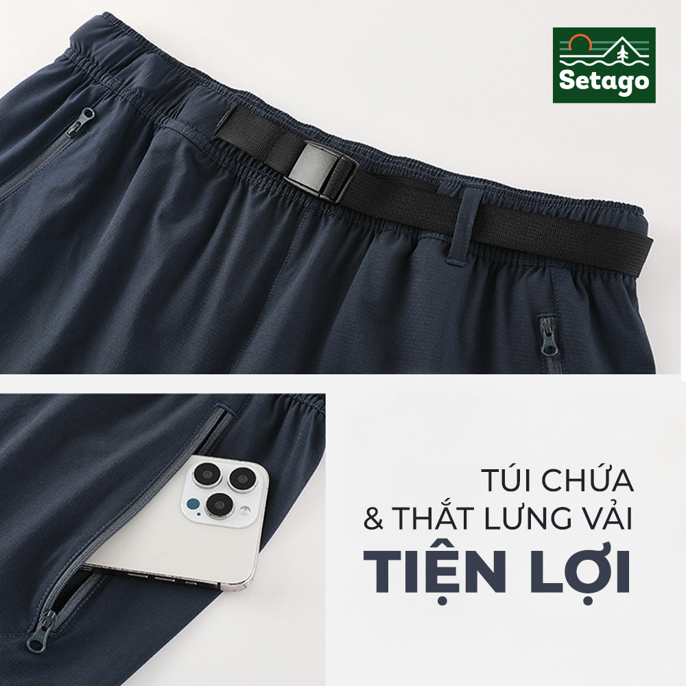 Quần short outdoor nam TrailFlex - nhẹ, linh hoạt và nhanh khô