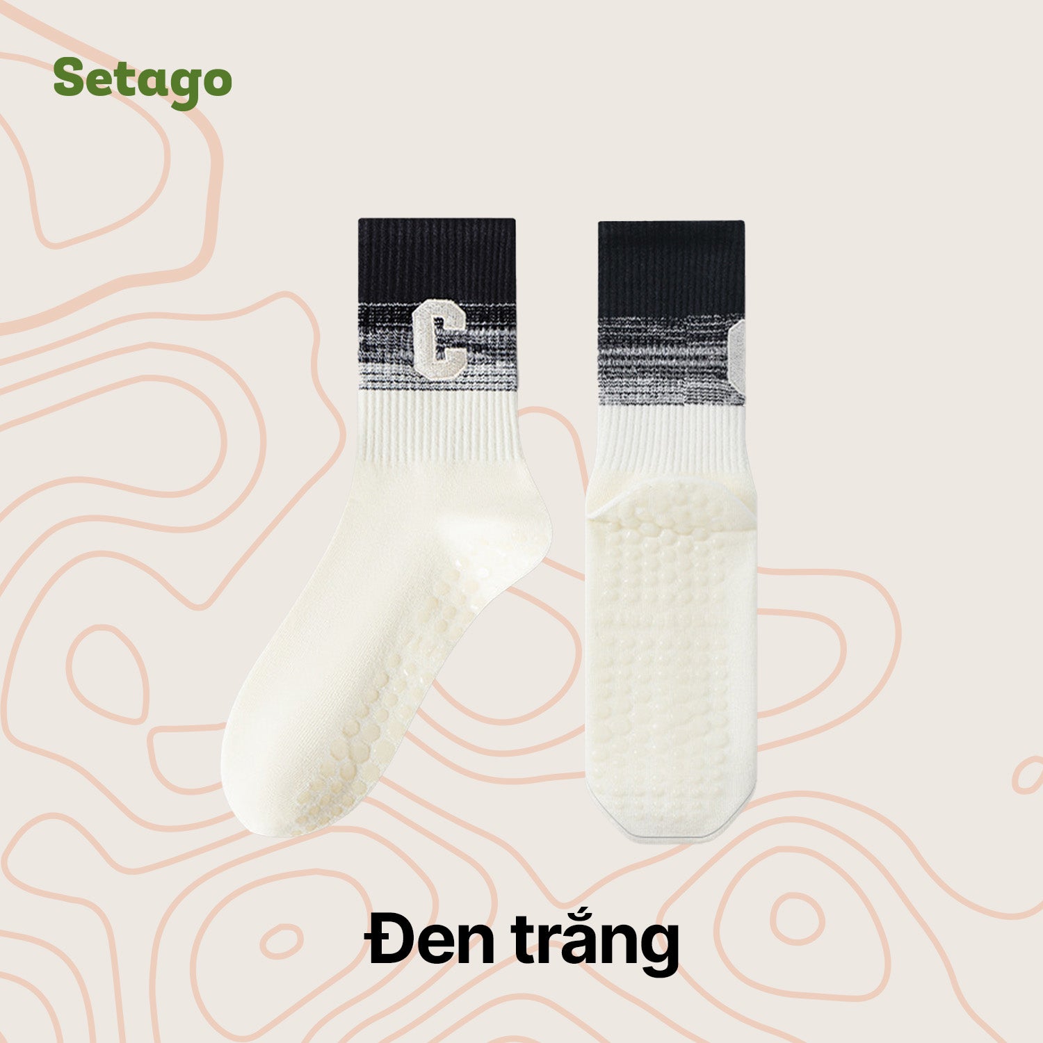 Tất chống trơn thể thao Grip Socks - Chống trượt, êm chân