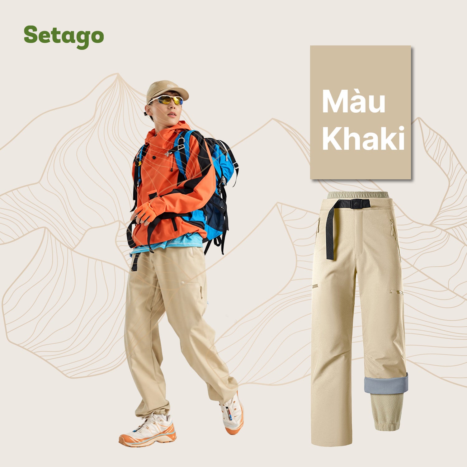 Quần dã ngoại leo núi chống nước DryPeak - Chống nước, khô ráo ở mọi cao dộ