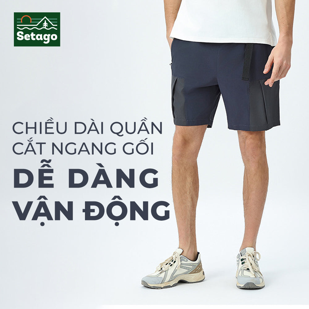 Quần short outdoor nam TrailFlex - nhẹ, linh hoạt và nhanh khô