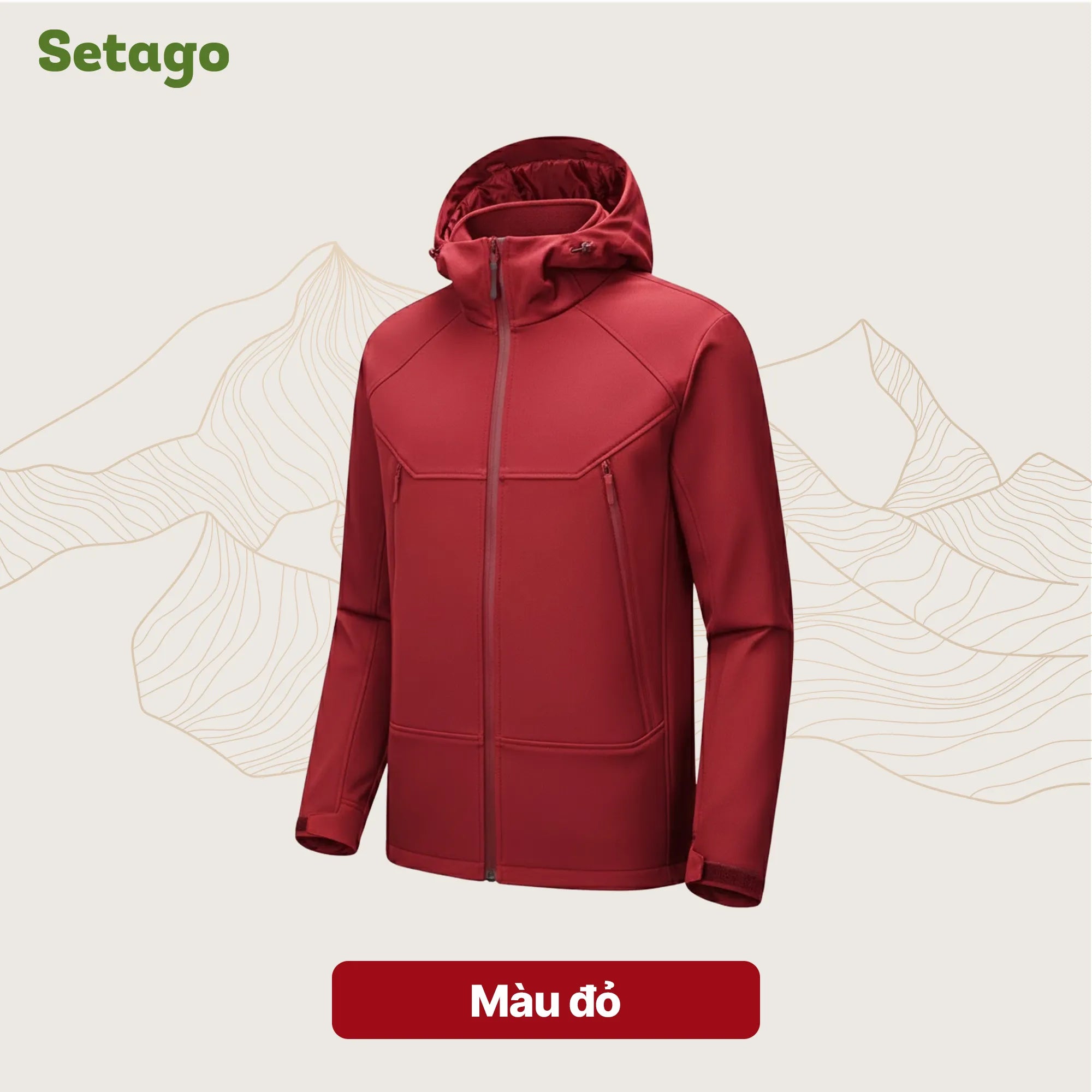 Áo khoác Softshell Elven chống nước lót nỉ