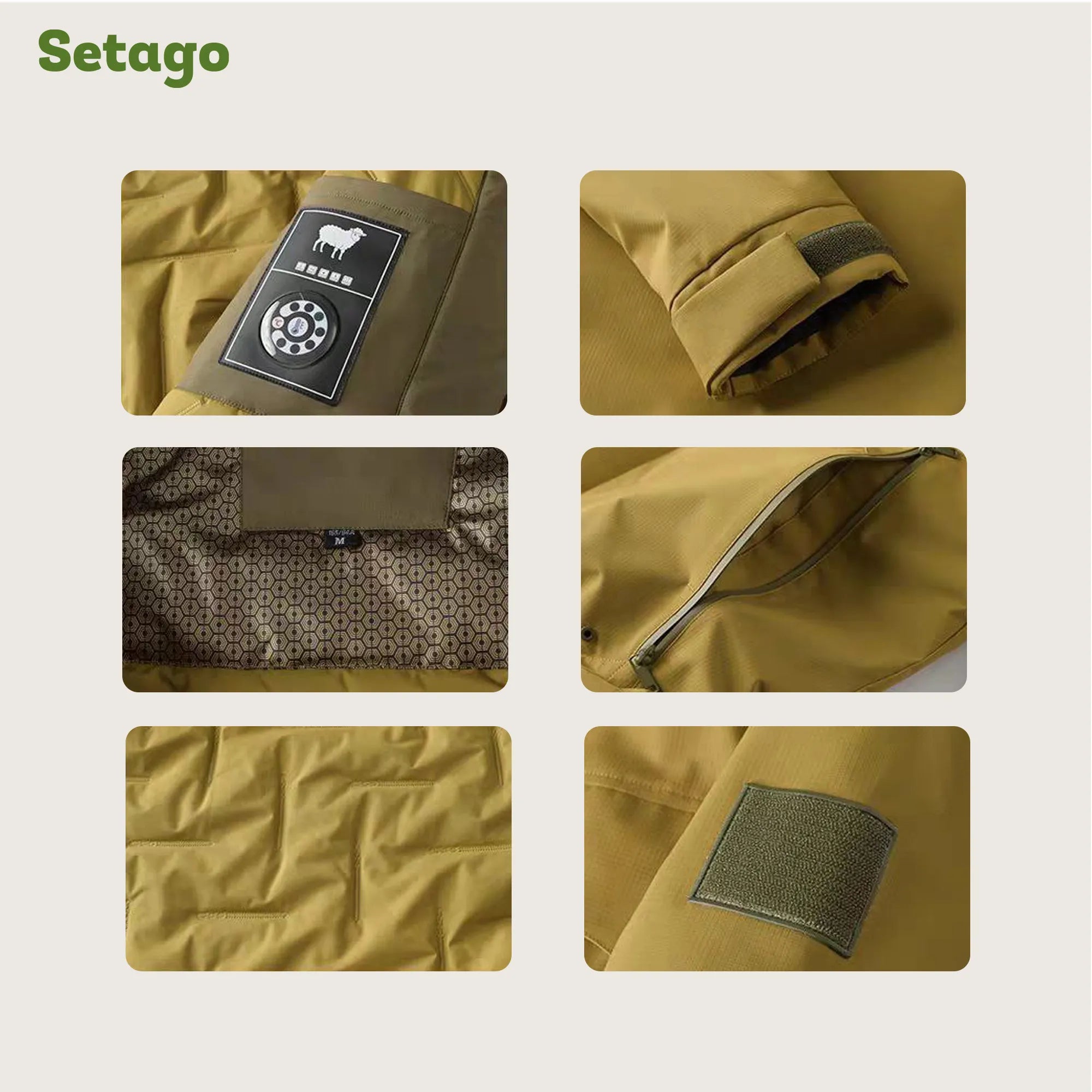 Áo khoác phao dã ngoại lông cừu kháng nước gọn nhẹ Stormer