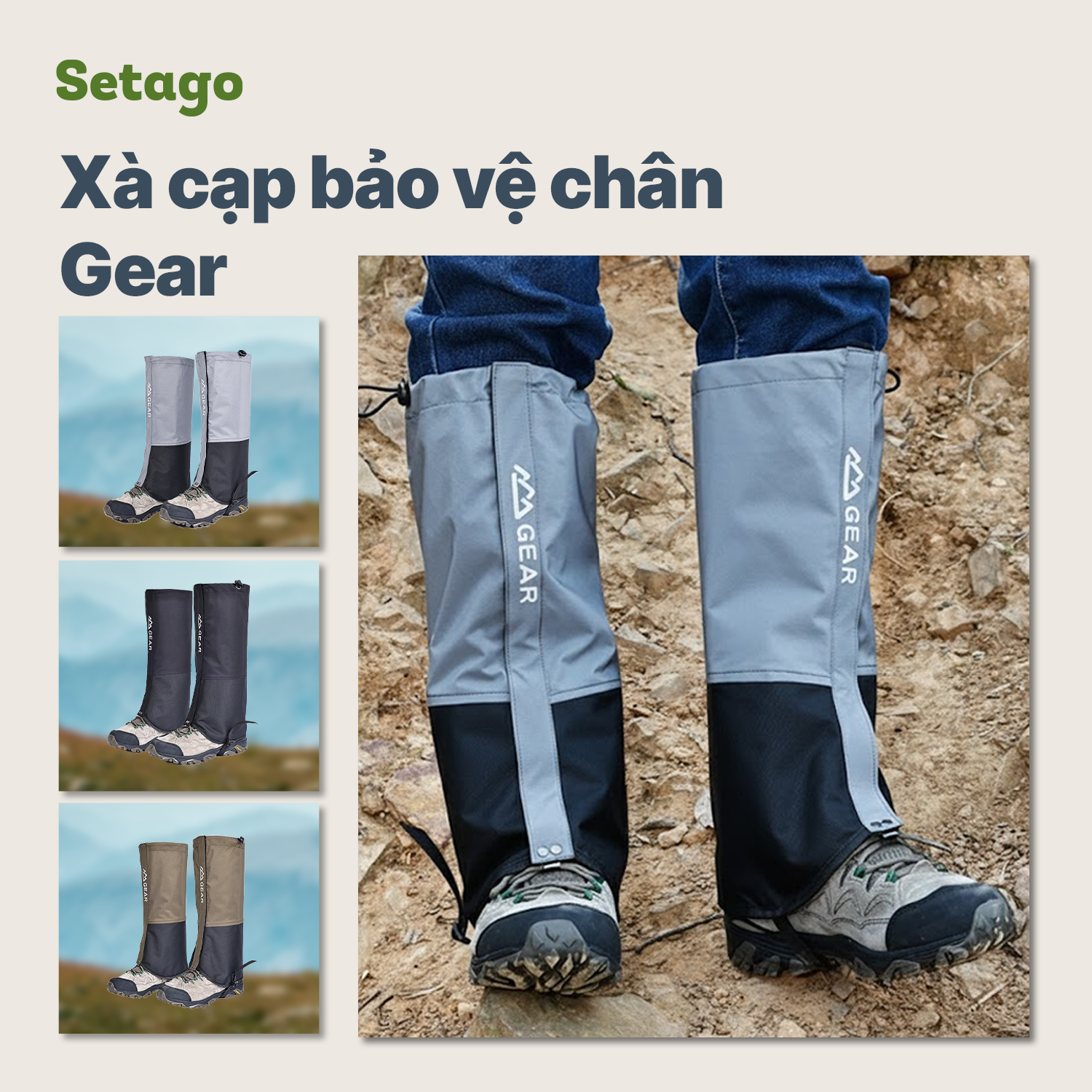 Xà cạp Gear - bảo vệ đôi chân, vững bước hành trình