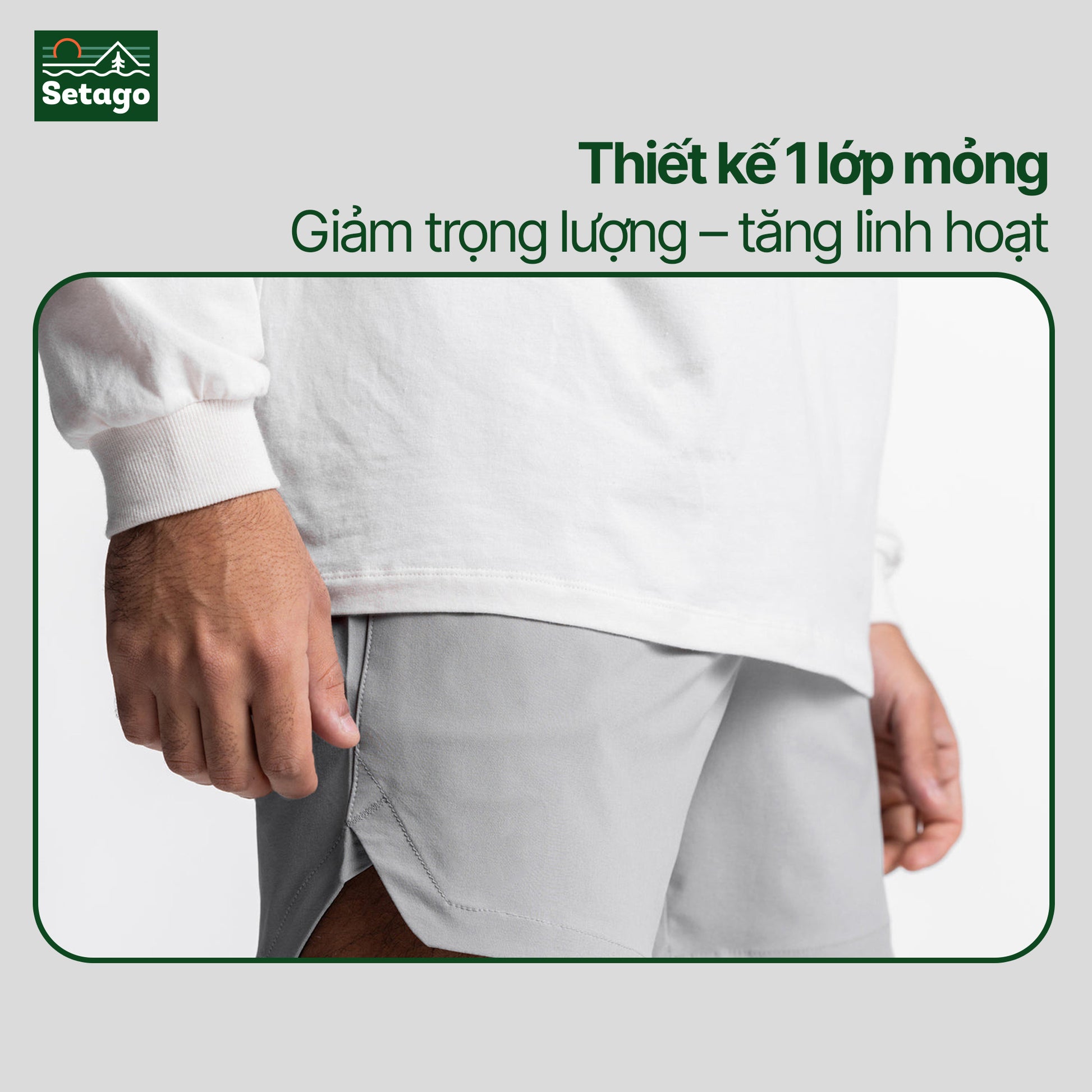 Quần đùi thể thao nam Flyon - nhẹ, thoáng, nhanh khô