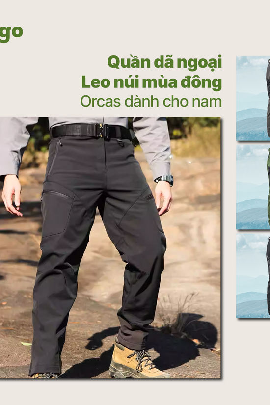 Quần dã ngoại, leo núi mùa đông Orcas - ấm áp, dày dặn, phù hợp mùa thu đông