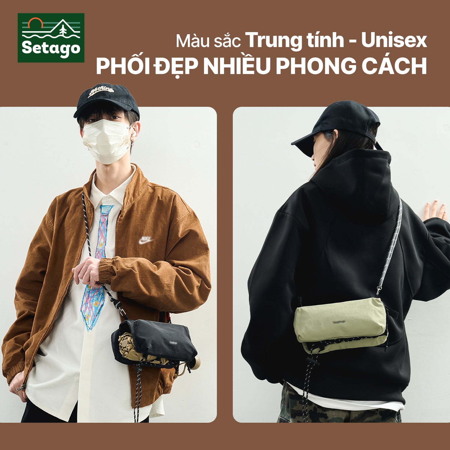 Túi đeo chéo Burger Bag - nhỏ gọn, linh hoạt, cá tính