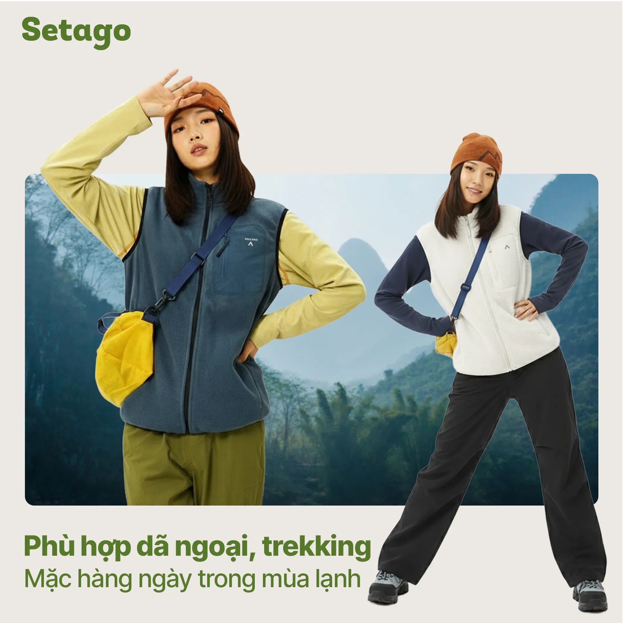 Áo khoác Gile nỉ bông Frodi giữ nhiệt, siêu nhẹ