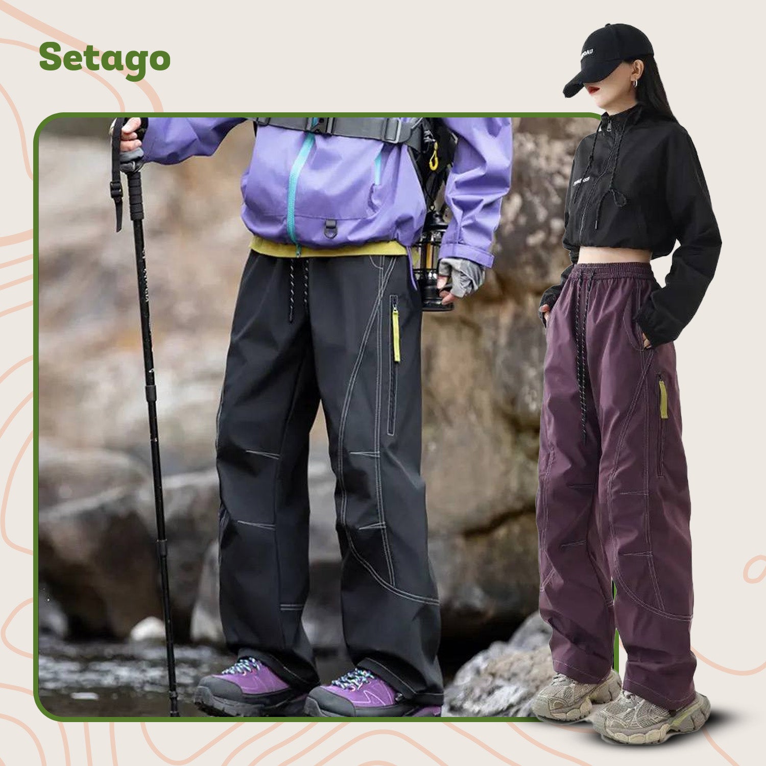 Quần dã ngoại ống suông Windy - phong cách, linh hoạt