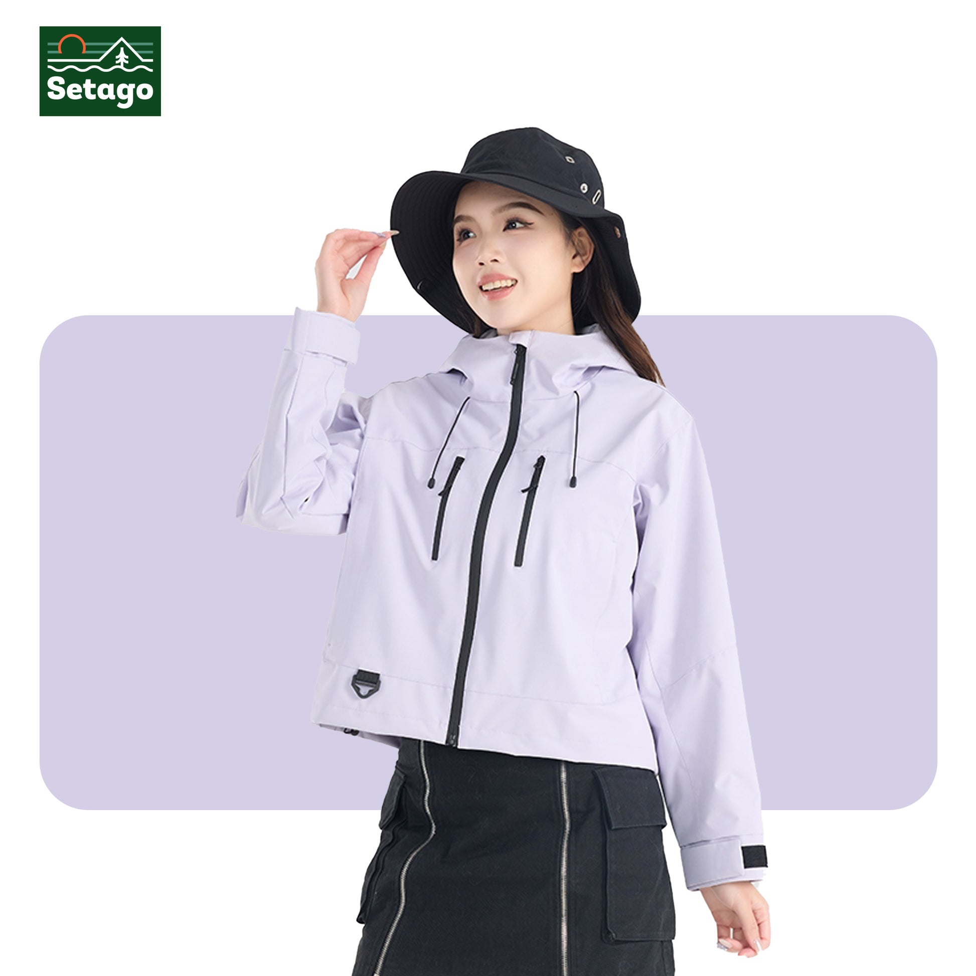 ÁO KHOÁC CROPTOP NỮ CROPARA – CẢN GIÓ, CHỐNG NƯỚC, NỮ TÍNH VÀ NĂNG ĐỘNG