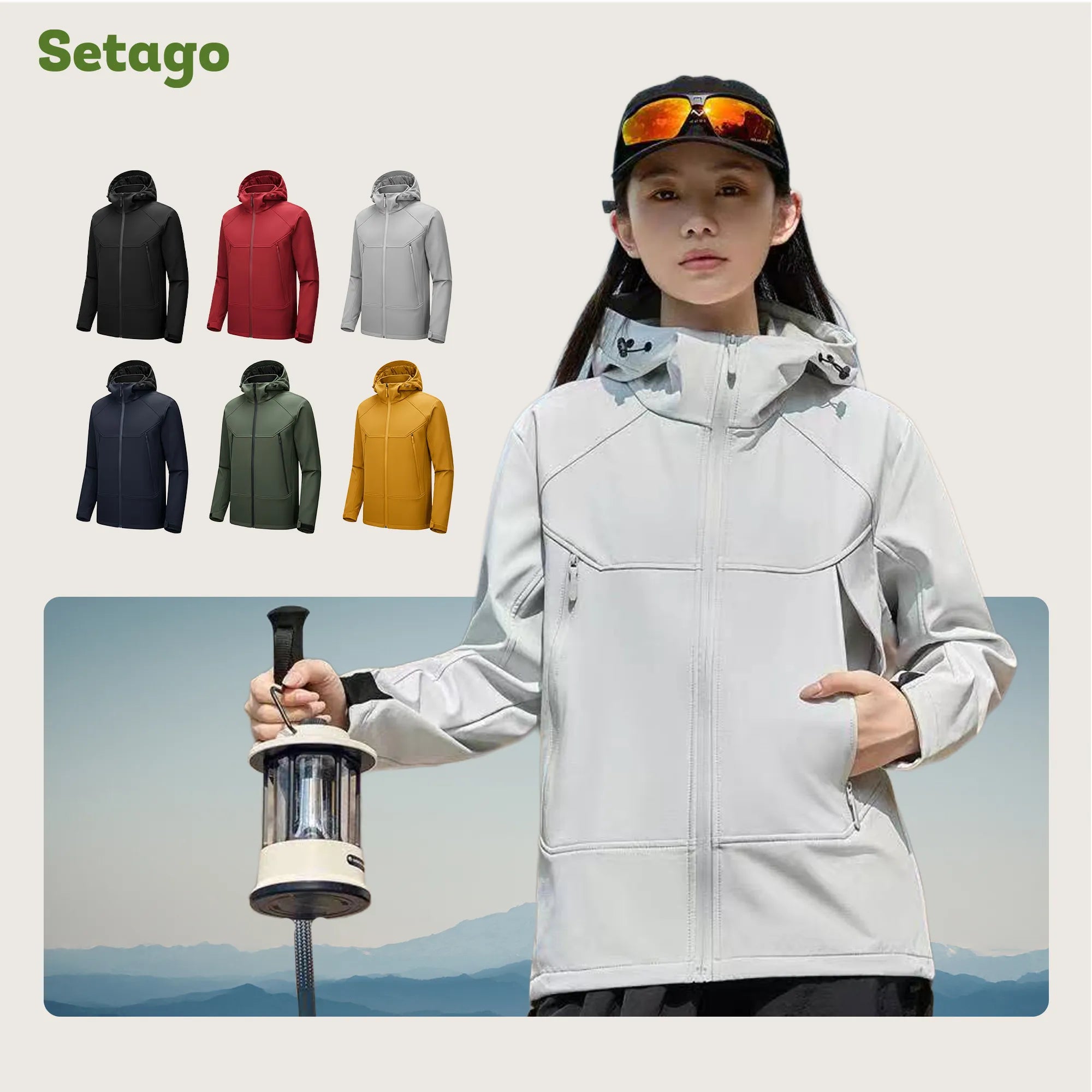 Áo khoác Softshell Elven chống nước lót nỉ