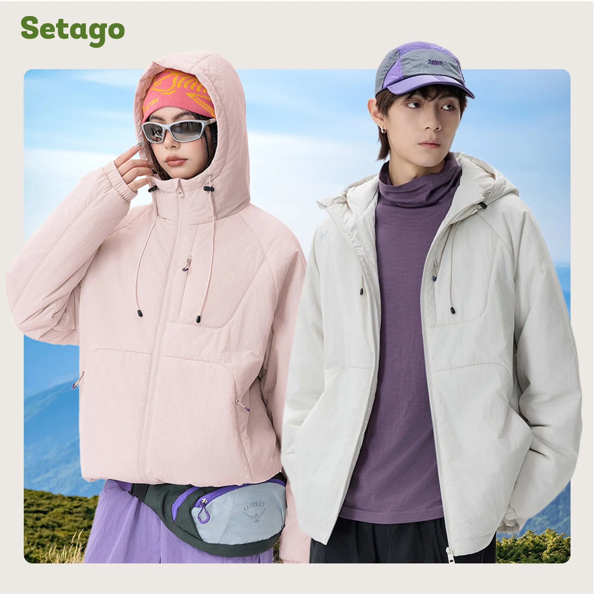 Áo khoác phao du lịch, thời trang siêu nhẹ gấp gọn Cloudy