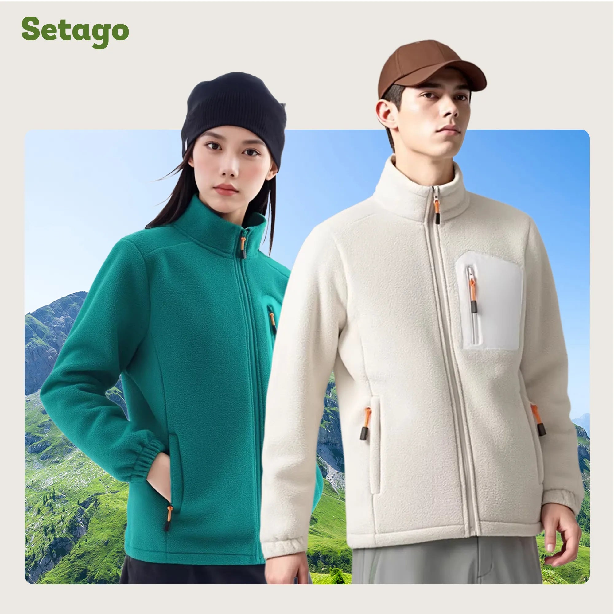 Áo khoác nỉ lông cừu Midzip – Ấm, Nhẹ, Linh Hoạt