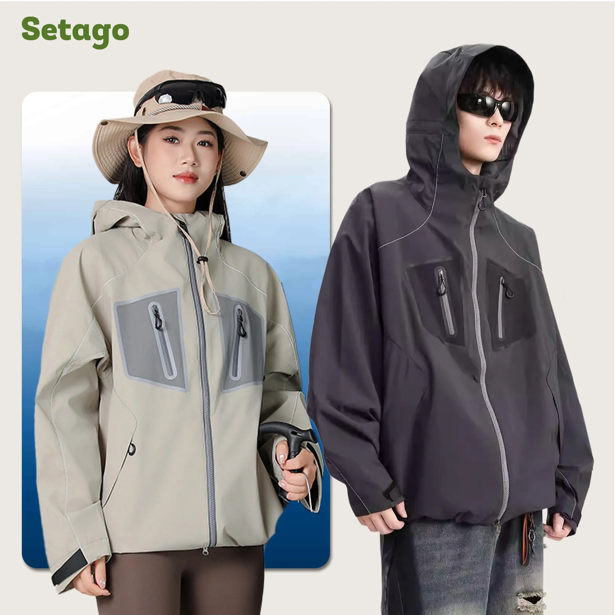 Áo khoác Mountic chống nước nhiều túi