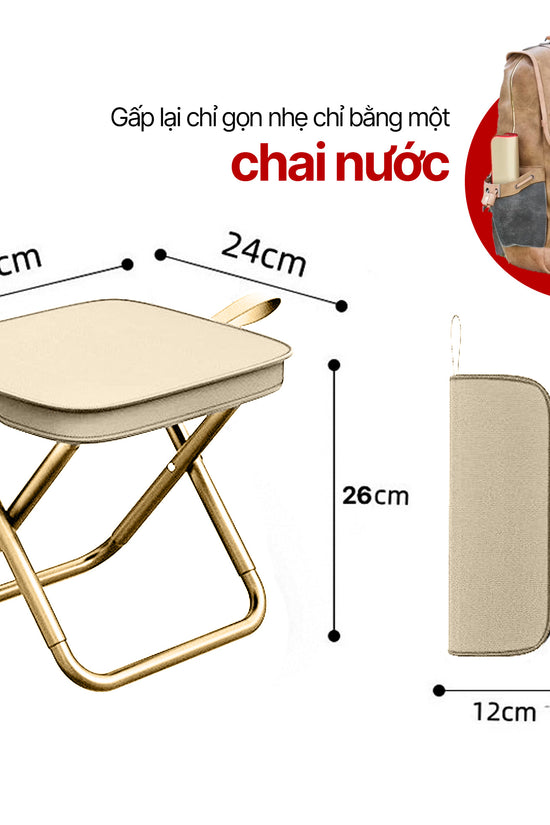 Ghế gấp xách tay Foldy – Gọn nhẹ như một chiếc túi, tiện lợi mọi lúc mọi nơi