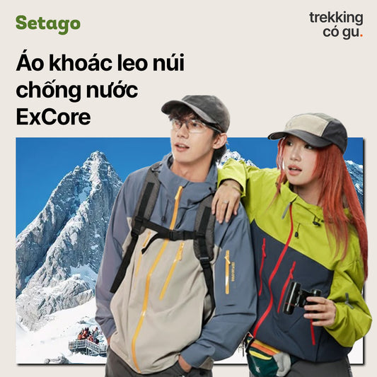 Áo khoác leo núi chống nước ExCore - Thoáng khí, kháng nước, chống chịu