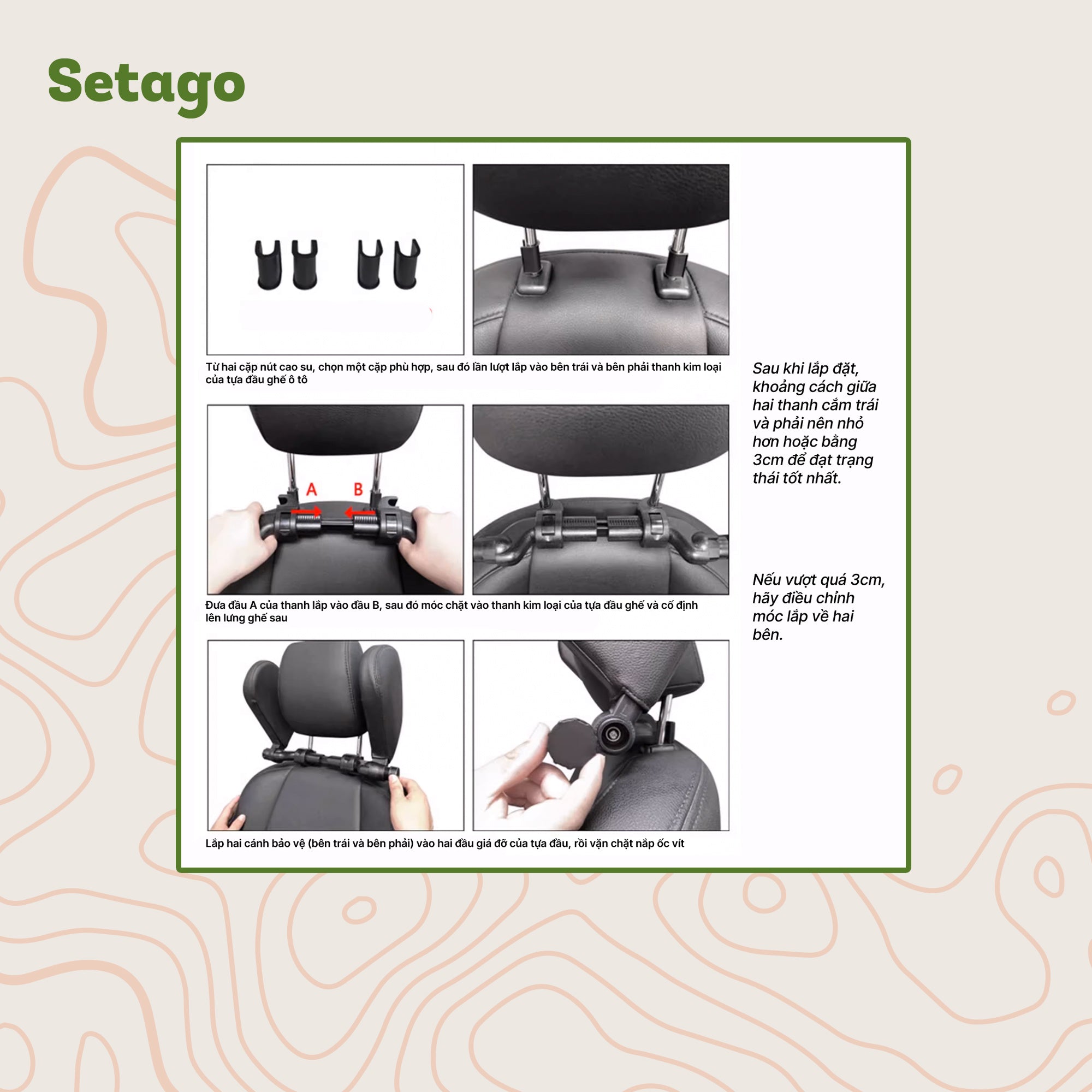 Gối Đỡ Đầu Ô Tô Cho Trẻ Em & Người Lớn – Đệm Dày, An Toàn Cho Giấc Ngủ Ngắn