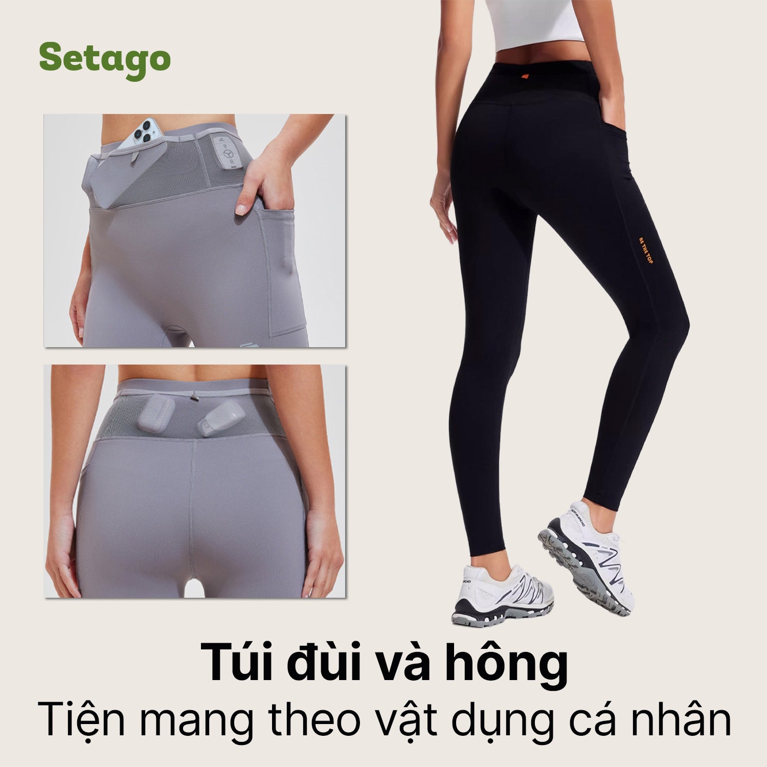 Quần legging nữ Tralfit – Mềm mại, tôn dáng, linh hoạt