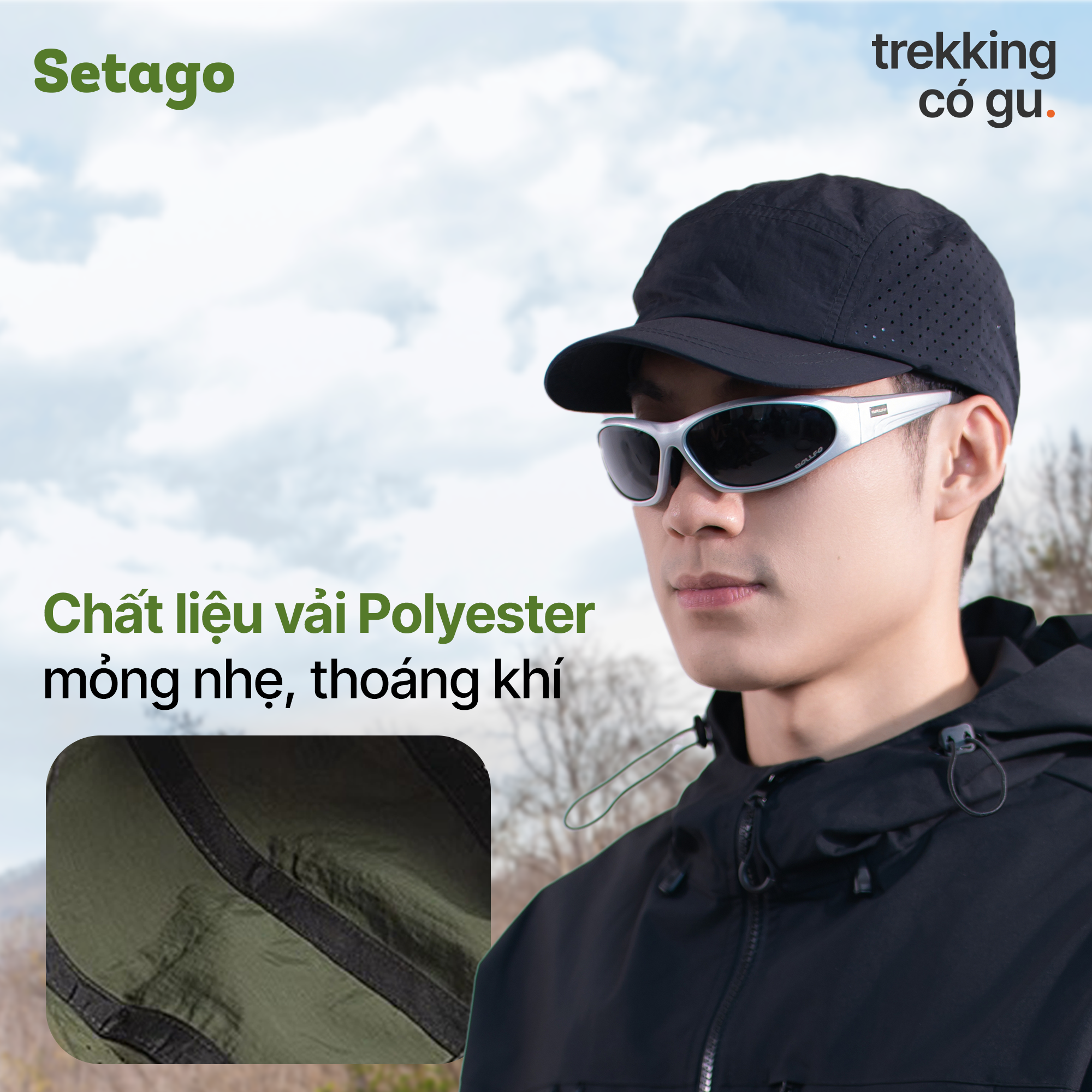 Mũ Lưỡi Trai Trek Cap – Mỏng Nhẹ, Thoáng Khí, Thời Trang