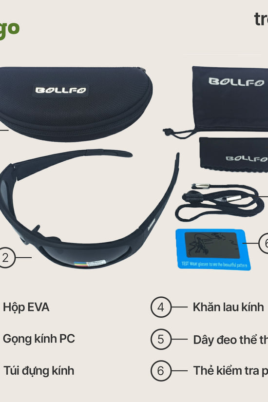 Kính phân cực Vetro - form trendy, phân cực, bảo vệ mắt