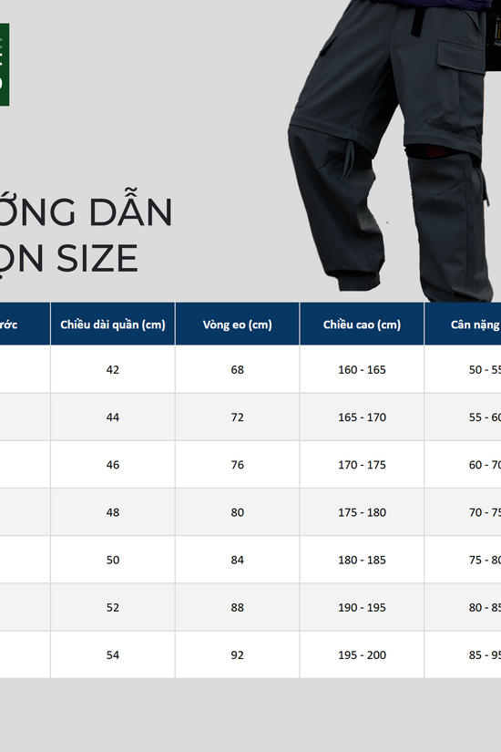 Quần túi hộp DualGear 2 trong 1 - Linh hoạt, chống nước, chống trầy, nhanh khô